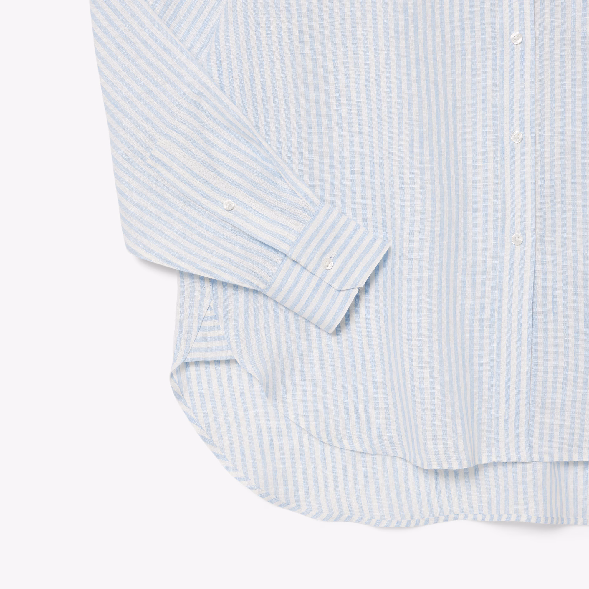 Women's Oversized Striped Linen Shirt