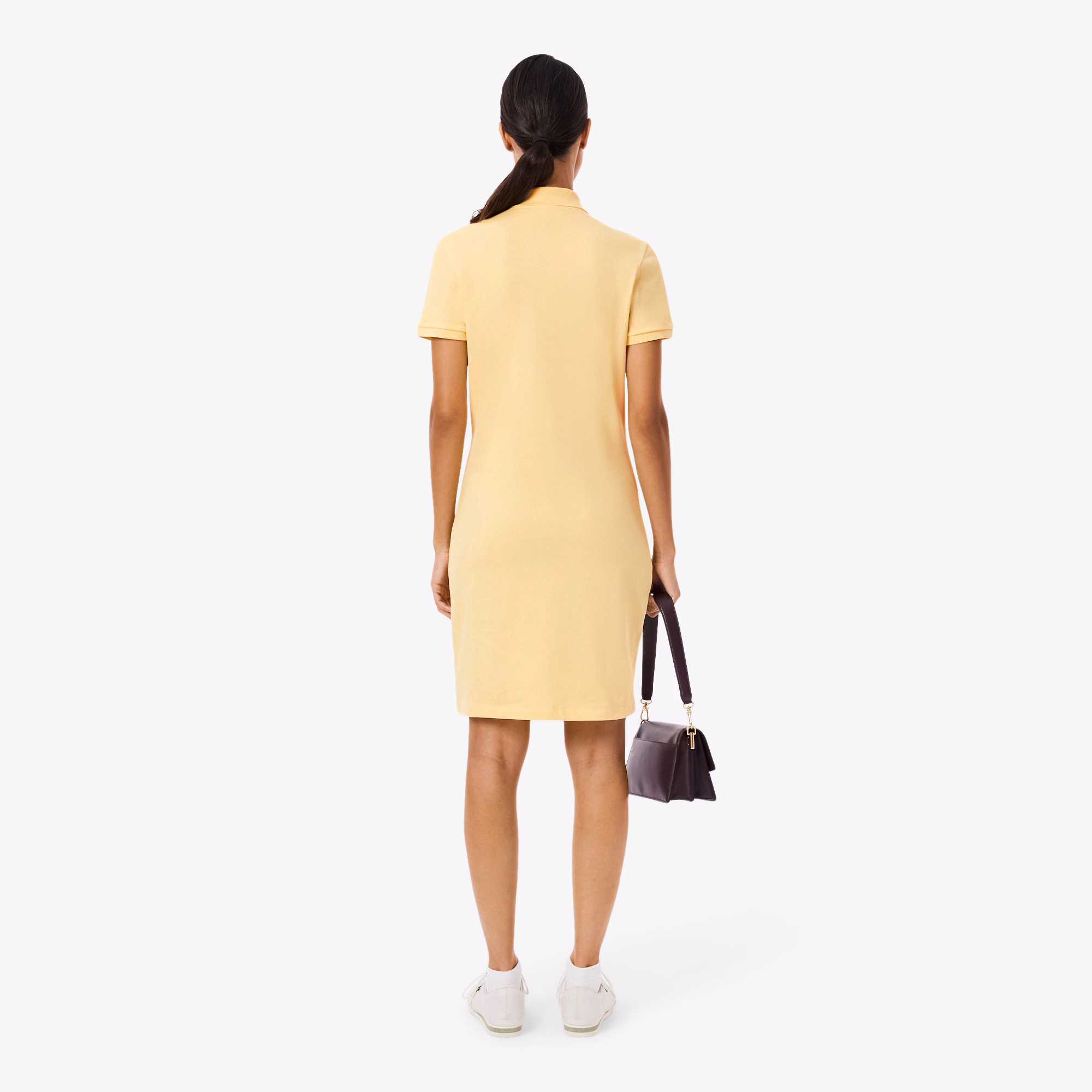Women's Slim Fit Stretch Mini Piqué Polo Dress
