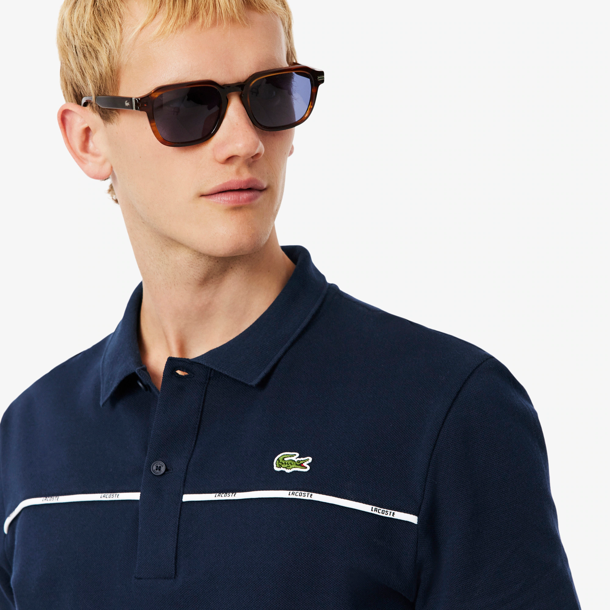 Men's Regular Fit Logo Trim L.12.12 Polo