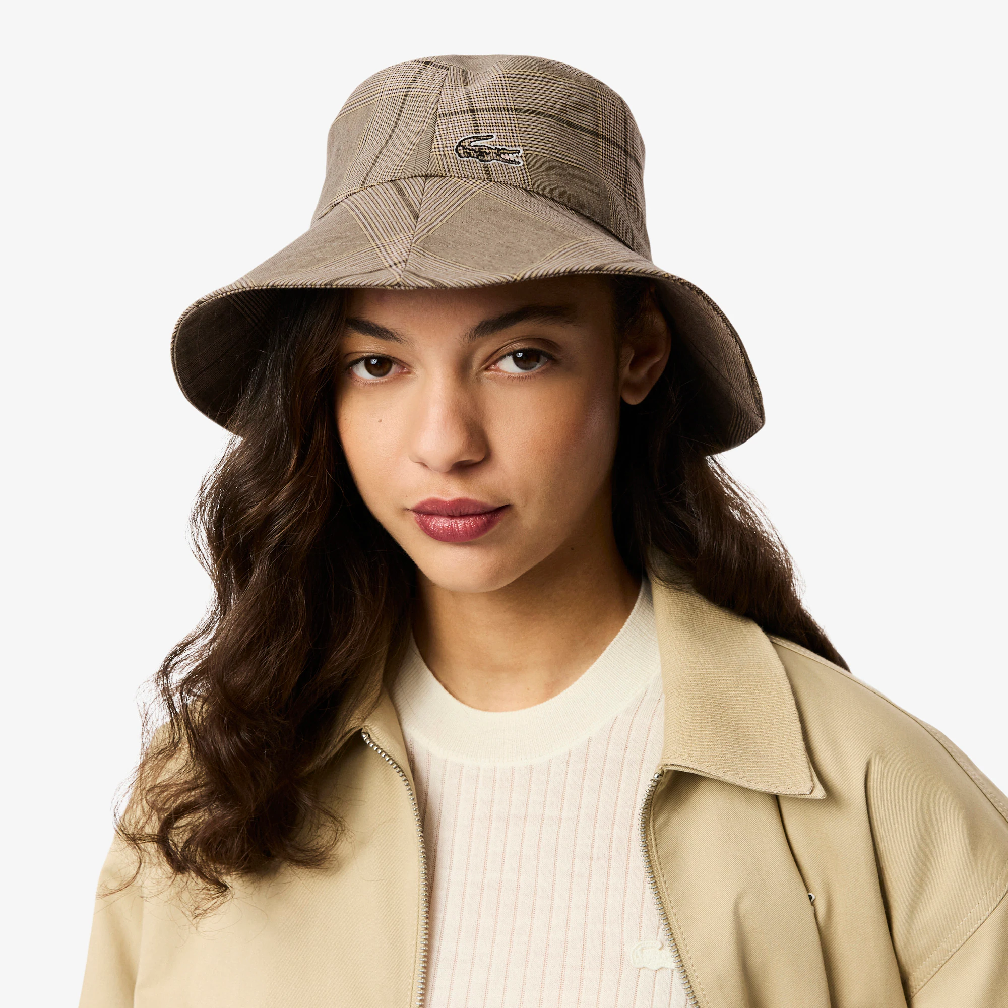 Women's Plaid Cotton Poplin Bucket Hat