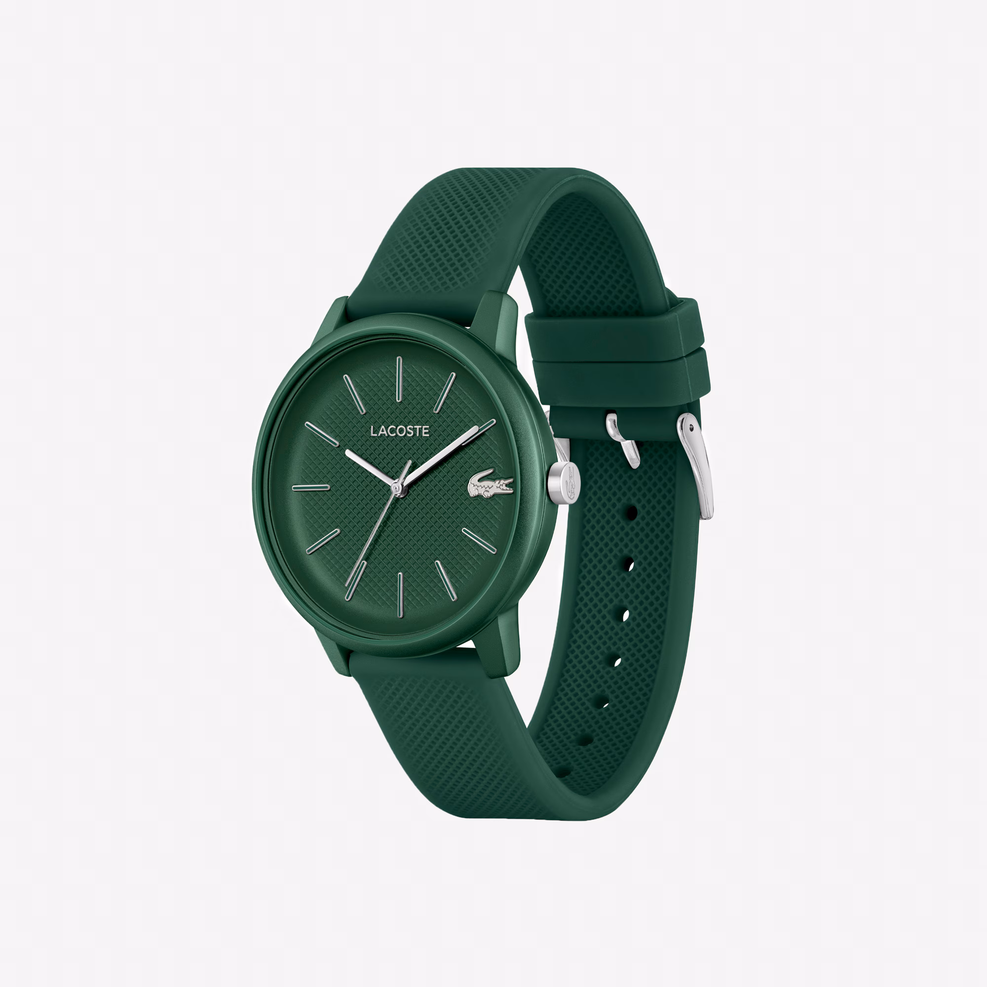 Men's Lacoste.12.12 Move 3 Hands Watch Khaki Silicone