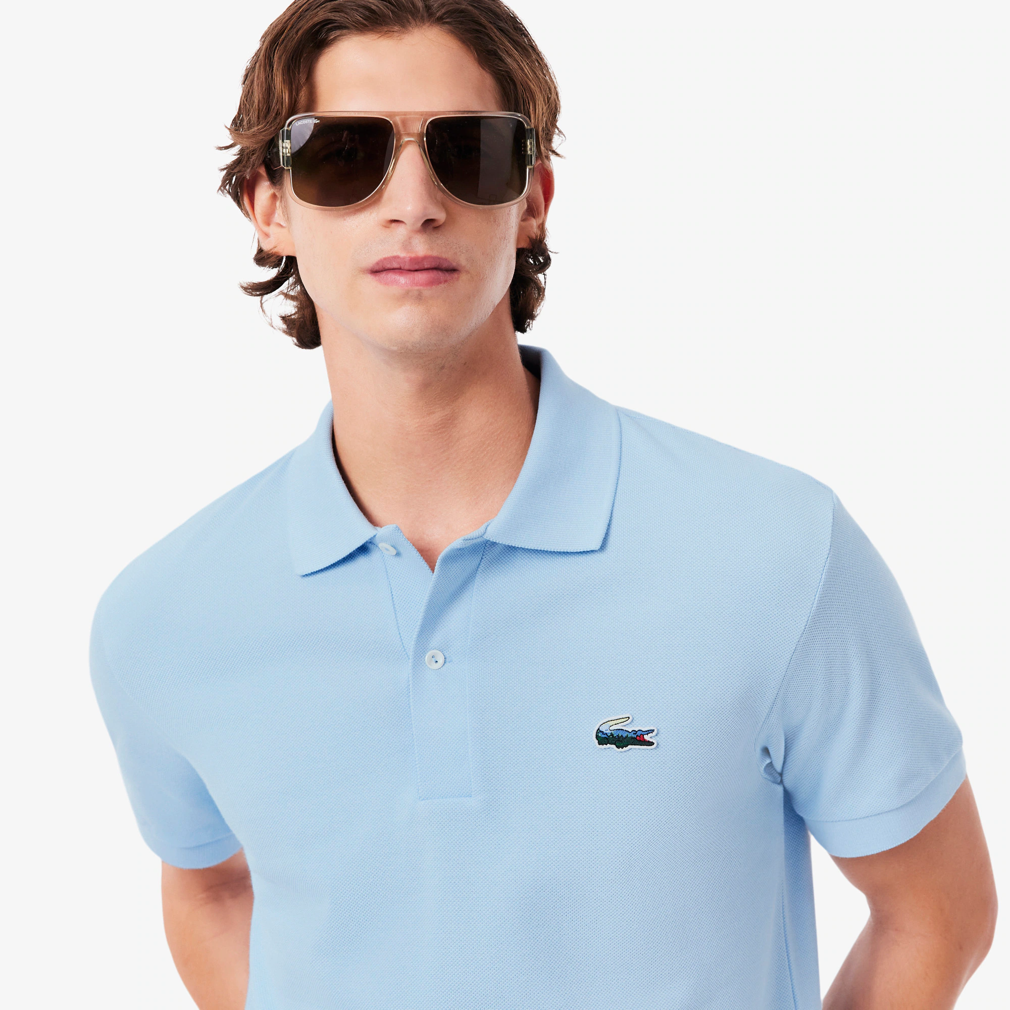 Men's Classic Fit Landscape Crocodile Piqué Polo