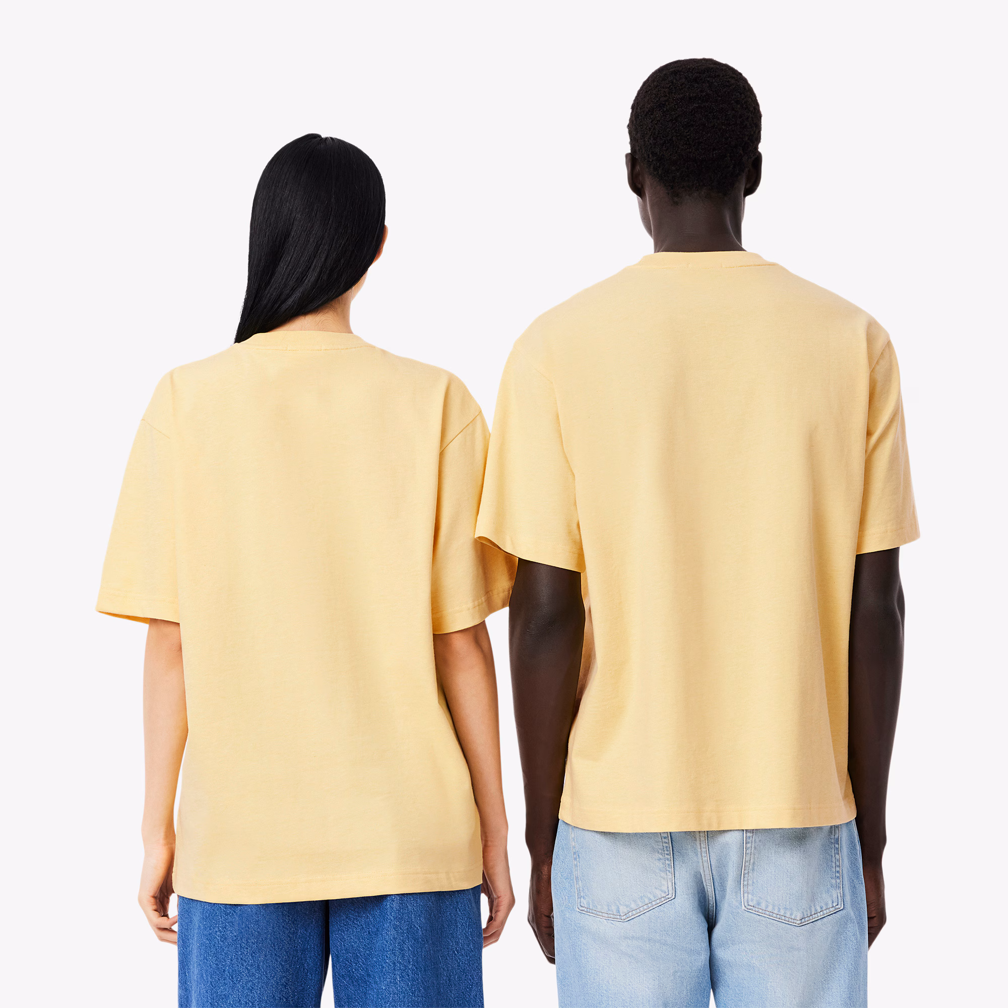 Unisex Loose Fit Heavy Cotton Badge T-Shirt