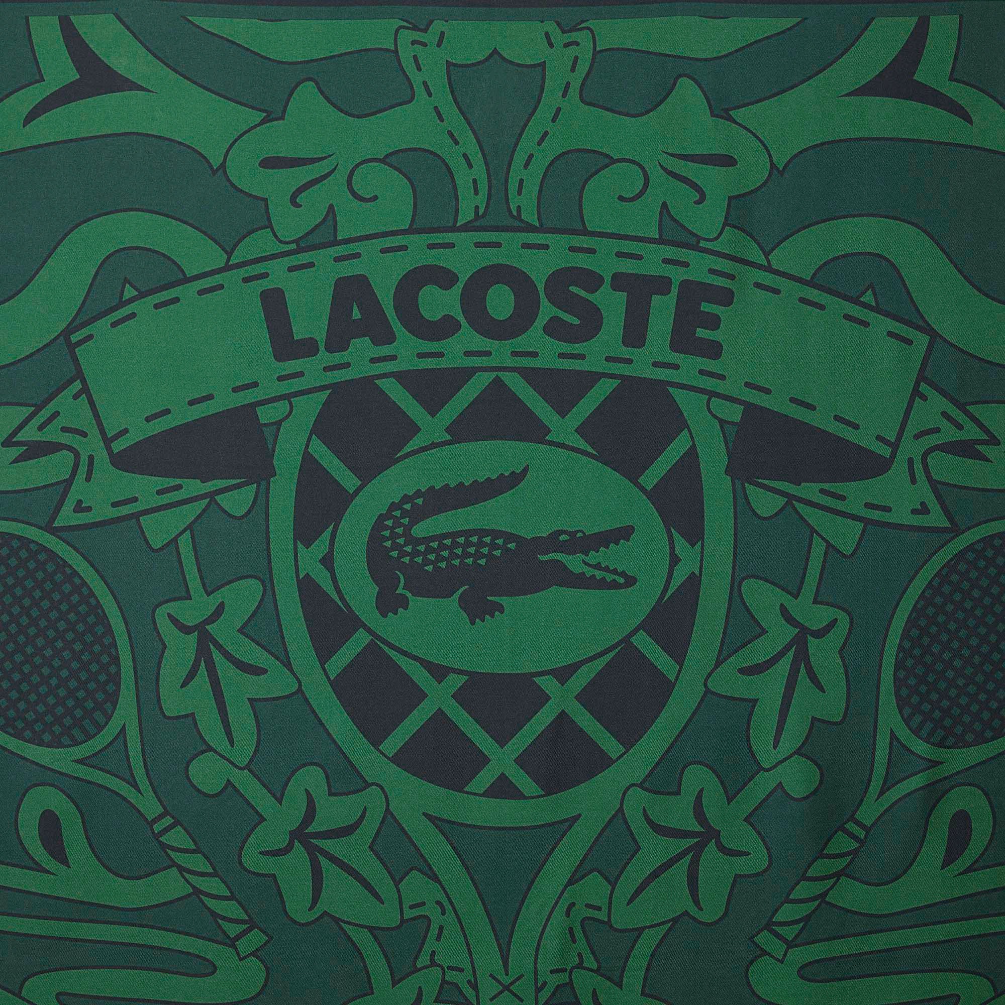 Runway Print Silk Square