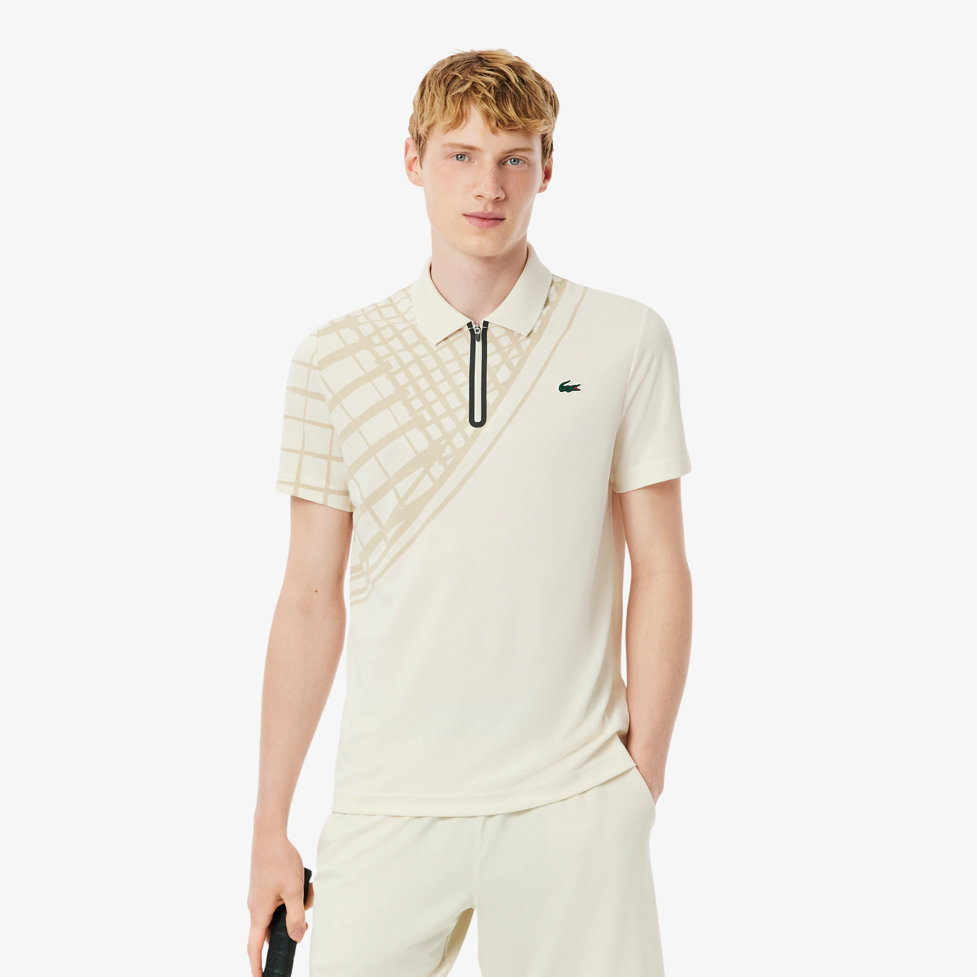 Men's Ultra Dry Printed Slim Fit Tennis Polo