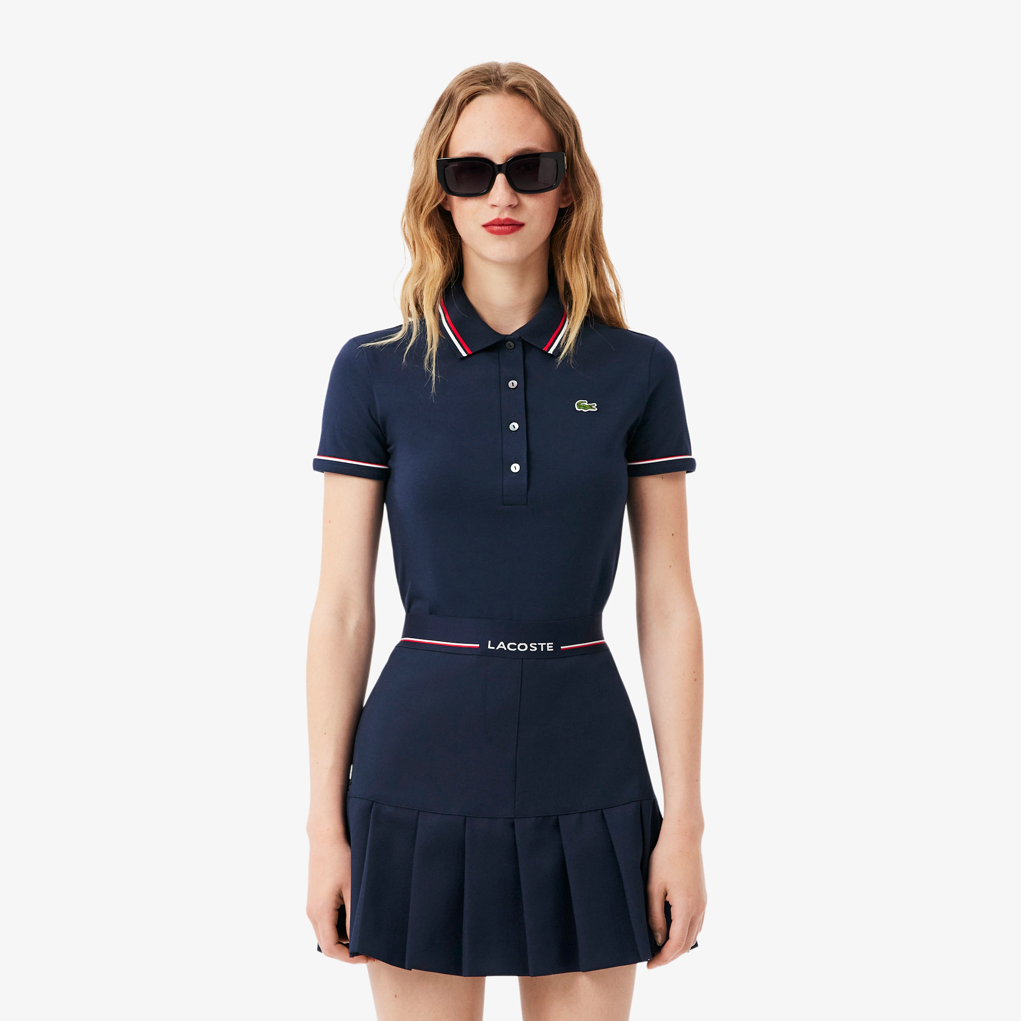 Women's L.12.D Slim Fit Trim Detail Polo