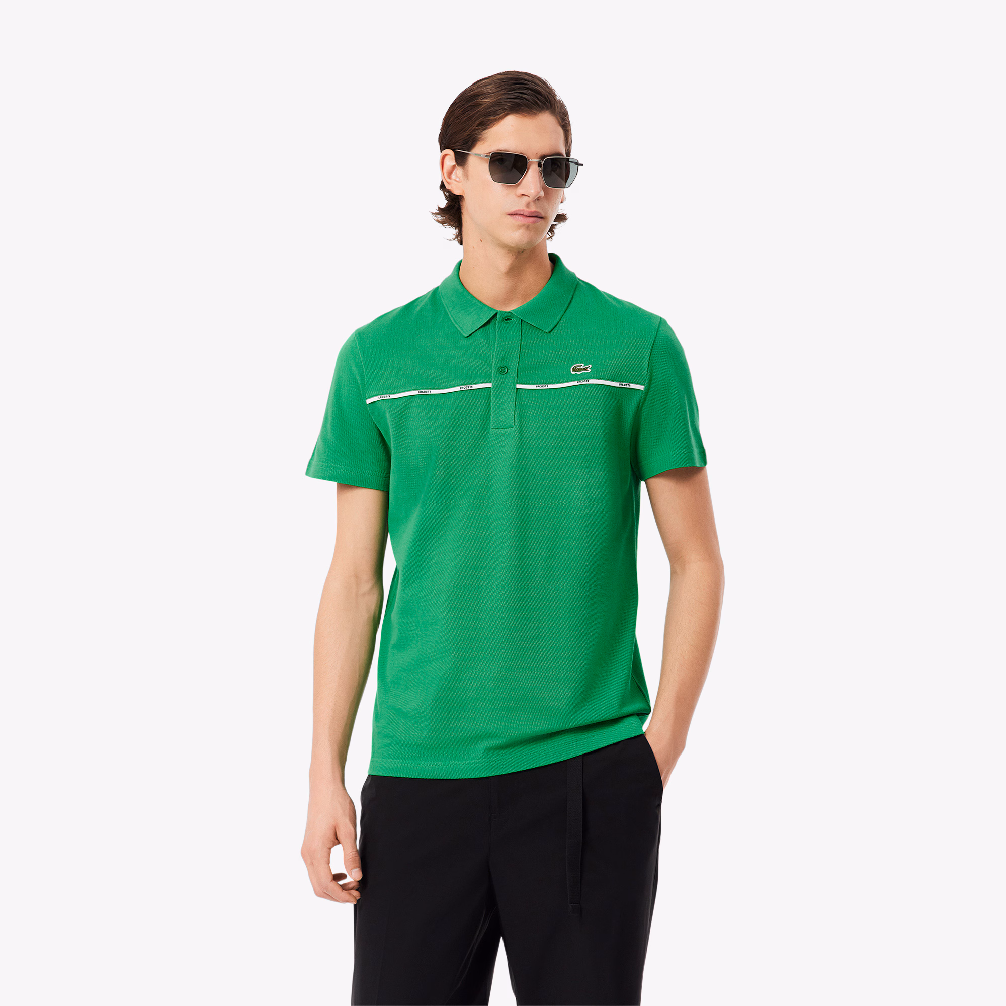 Men's Regular Fit Logo Trim L.12.12 Polo