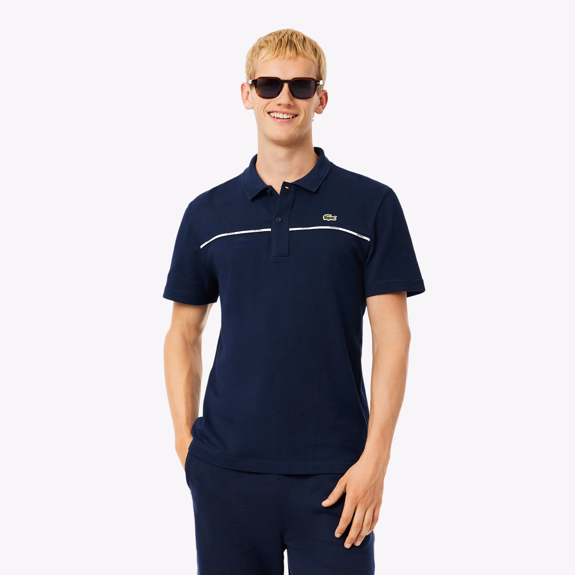 Men's Regular Fit Logo Trim L.12.12 Polo