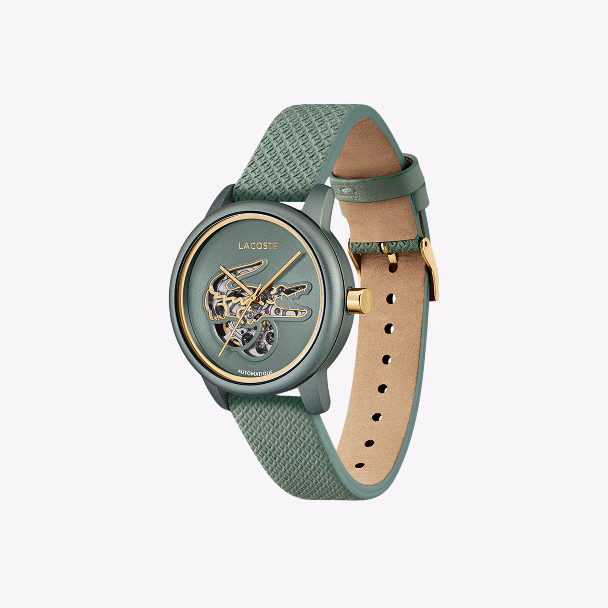 Lacoste.12.12 Auto Leather Automatic Watch