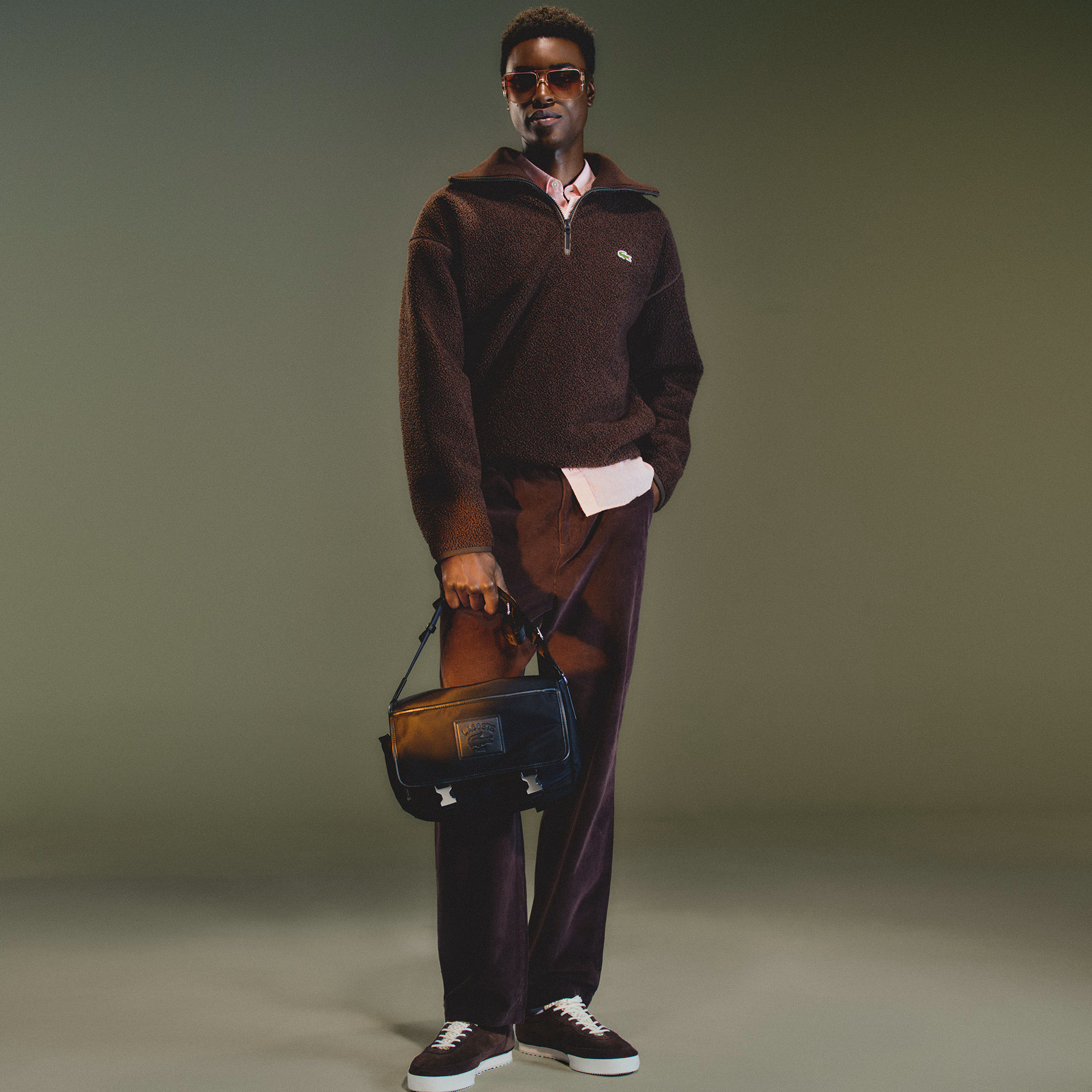 Lacoste Classic Flap Close Satchel