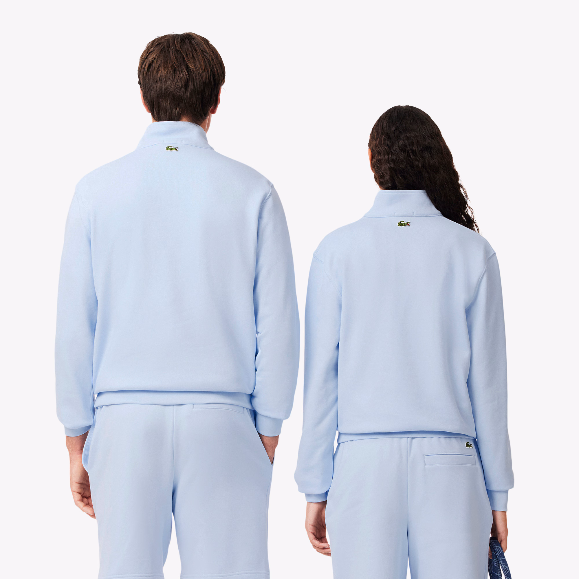 Unisex High-Neck Zip-Up Sweatshirt