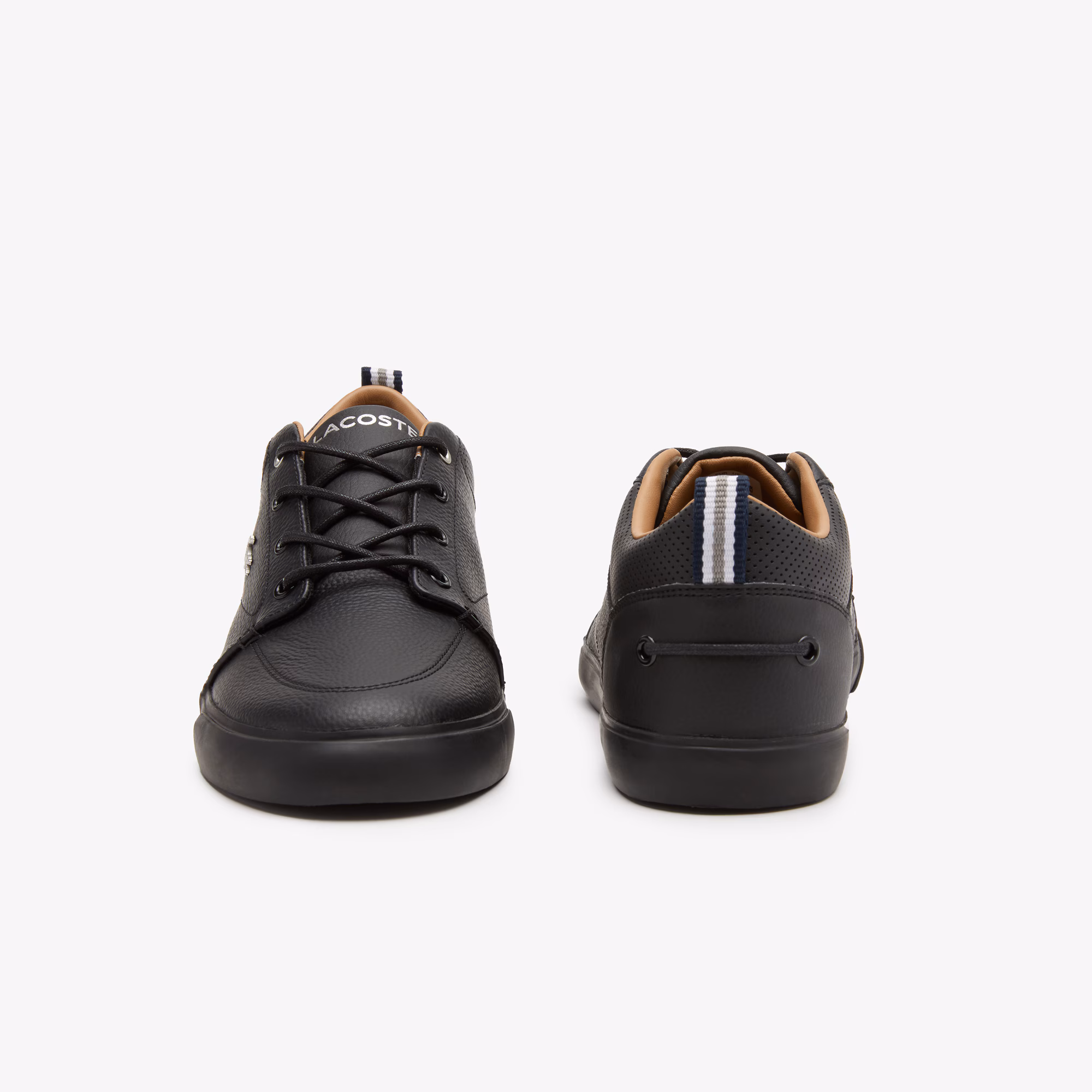 Men's Bayliss Leather Perforated Collar Sneakers