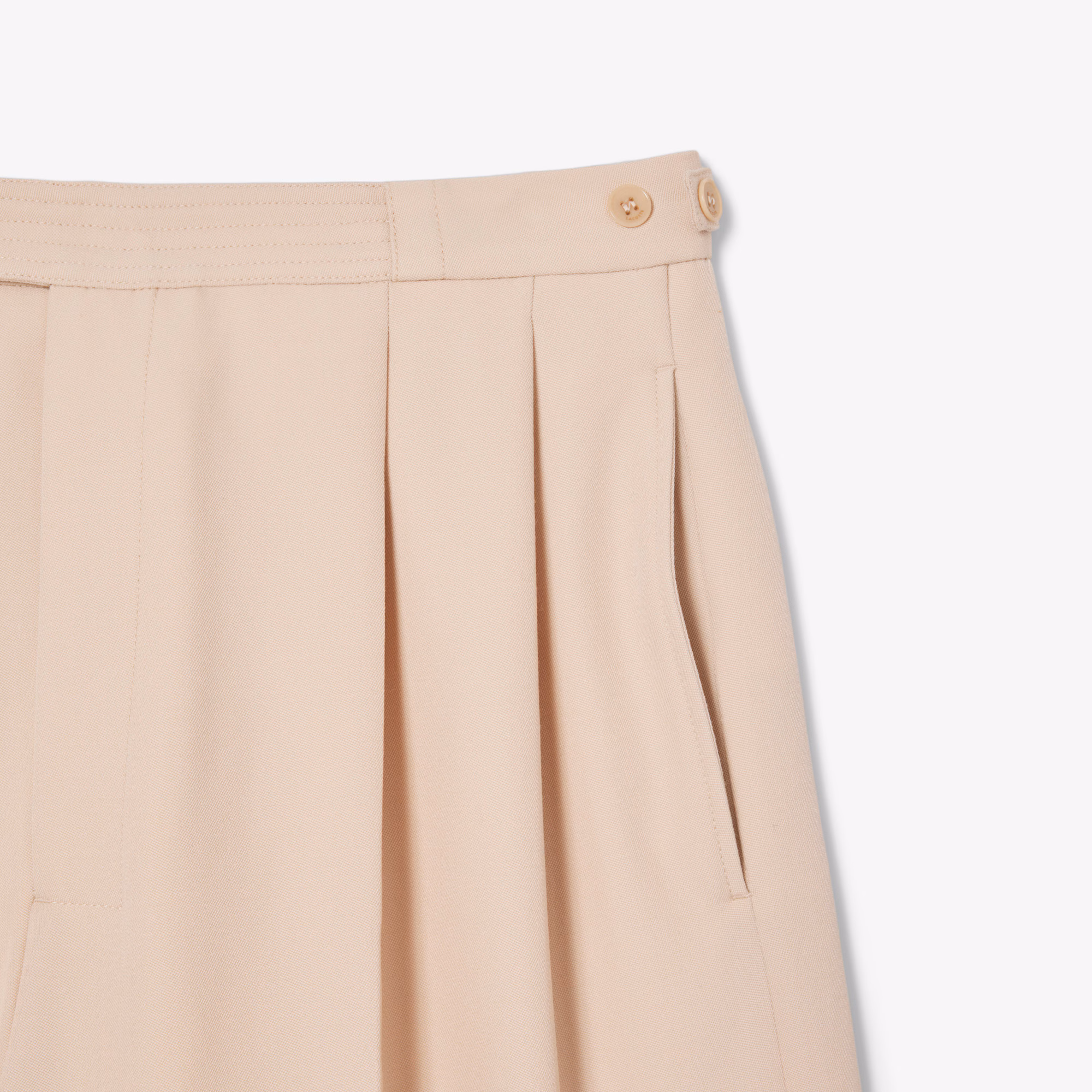 Men's Runway Fitted Wool Shorts