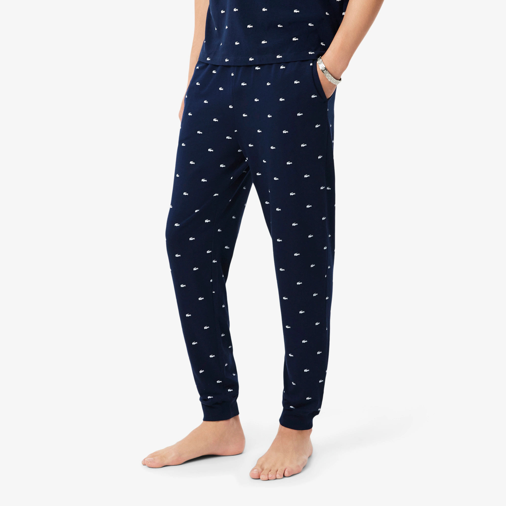 Men's Printed Cotton Pajama Bottoms