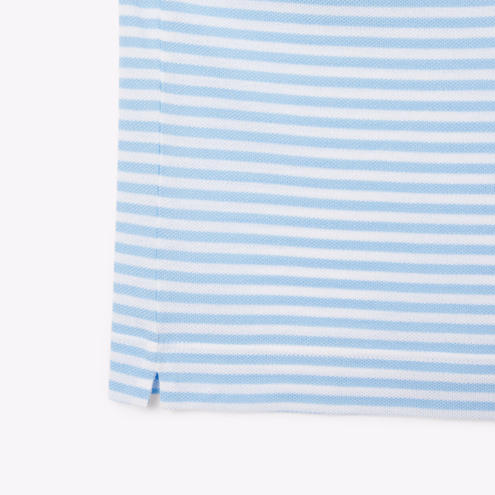 Men's Classic Fit L.12.12 Striped Petit Piqué Polo