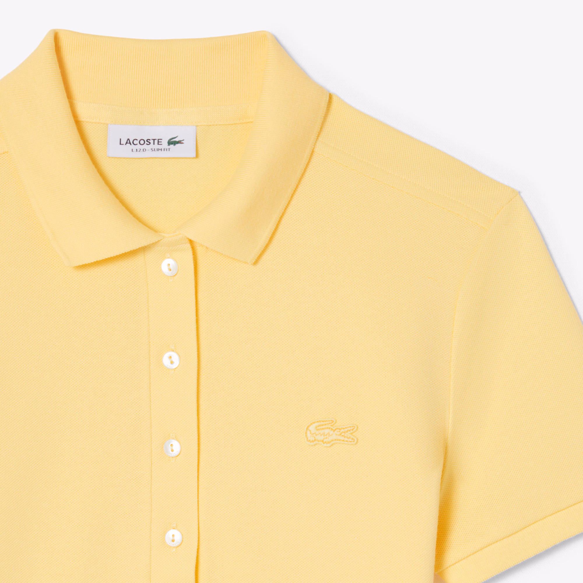 Women's L.12.D Slim Fit Stretch Mini Piqué Polo