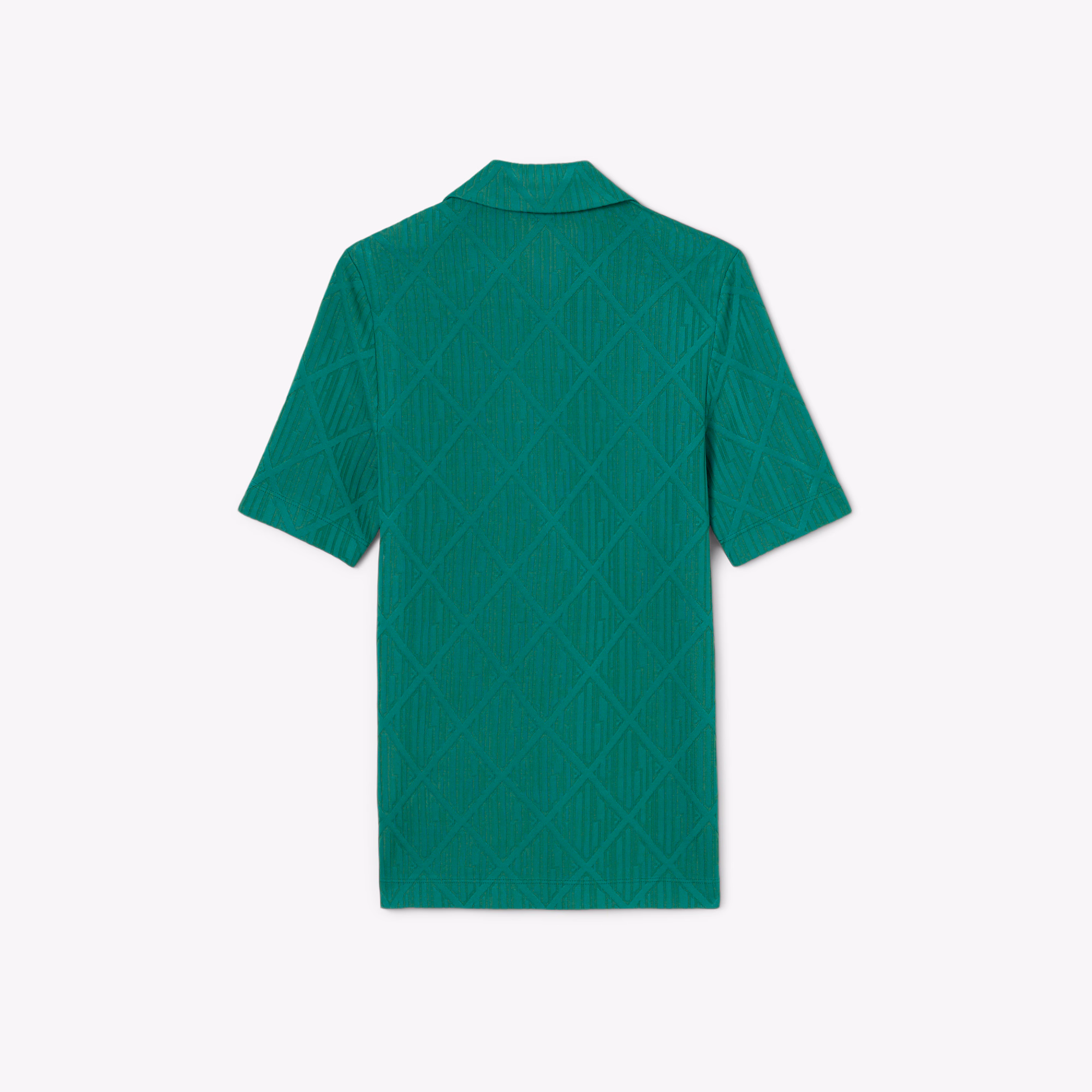 Women's Runway Slim Fit Monogram Jacquard Polo