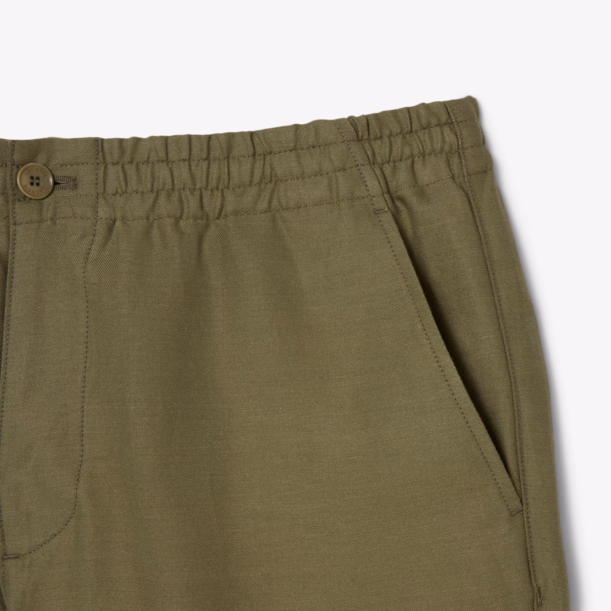Men's Regular Fit Linen Twill Pants