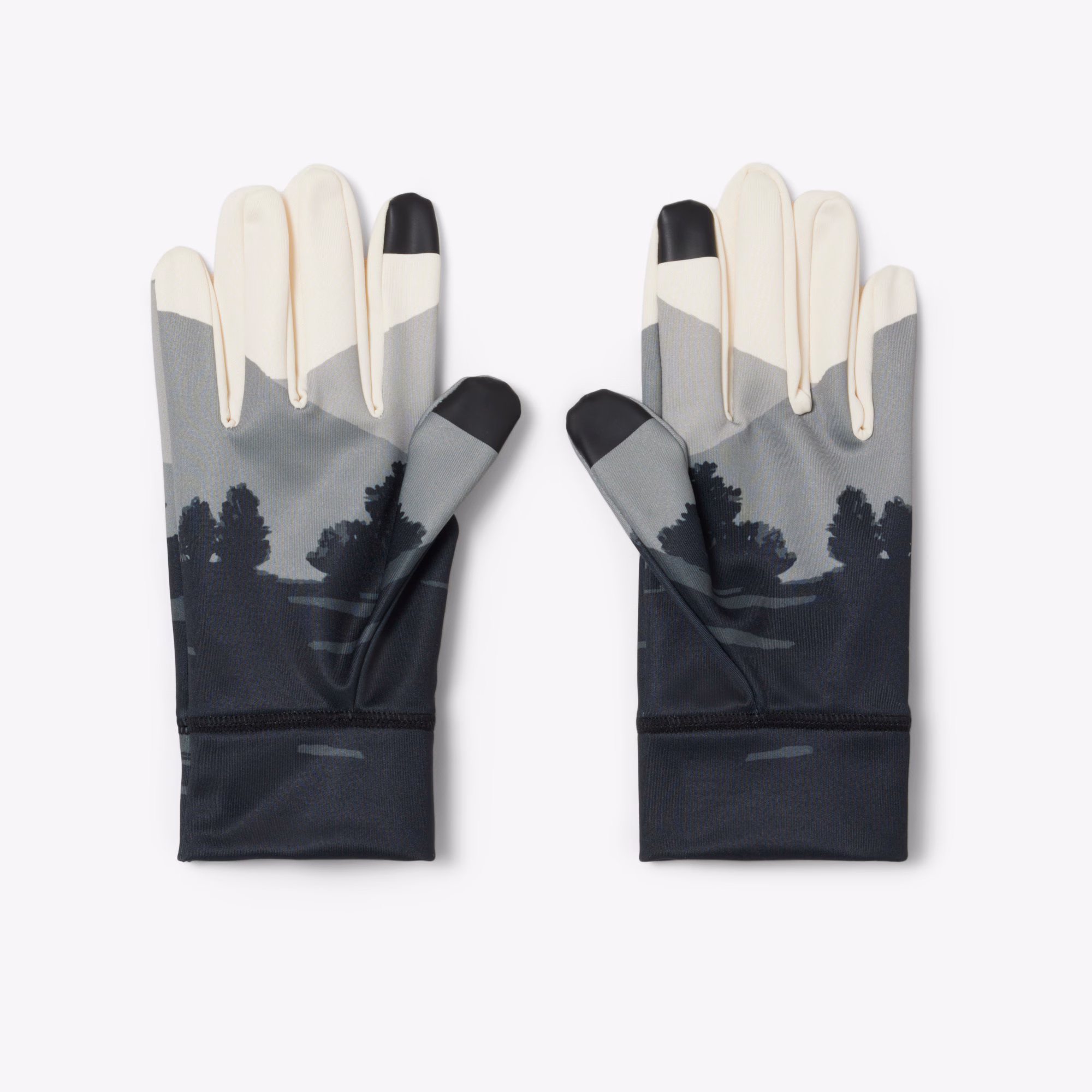 Men's Landscape Print Sport Gloves
