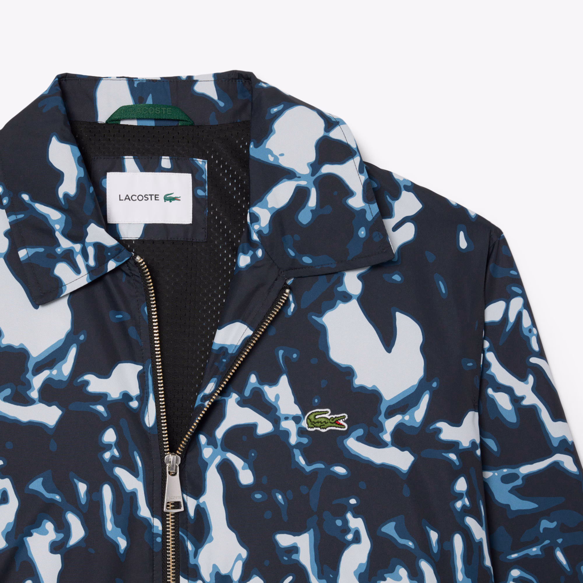 Men's Print Motif Water-Repellent Windbreaker