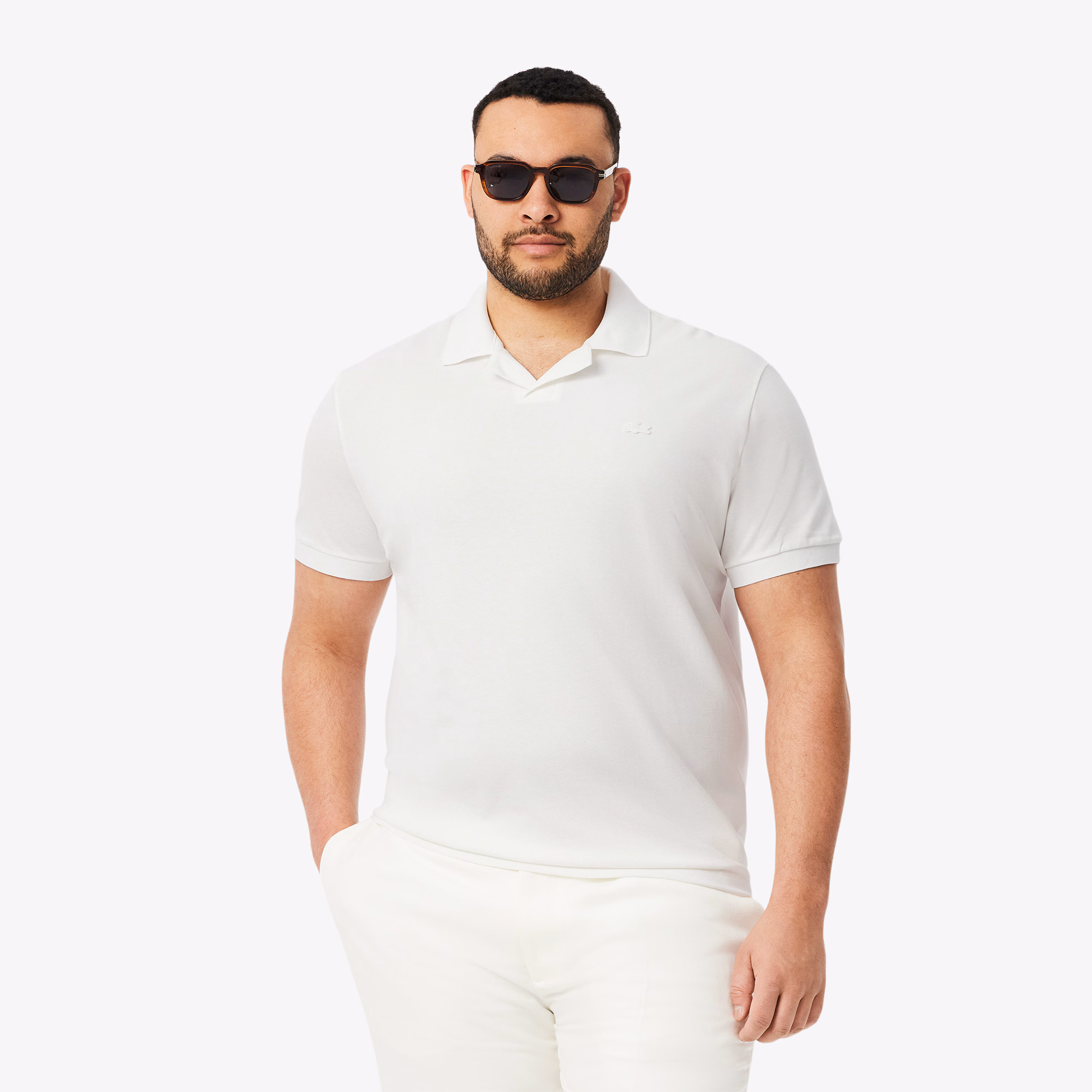 Men's Classic Fit Open Neck Paris Polo