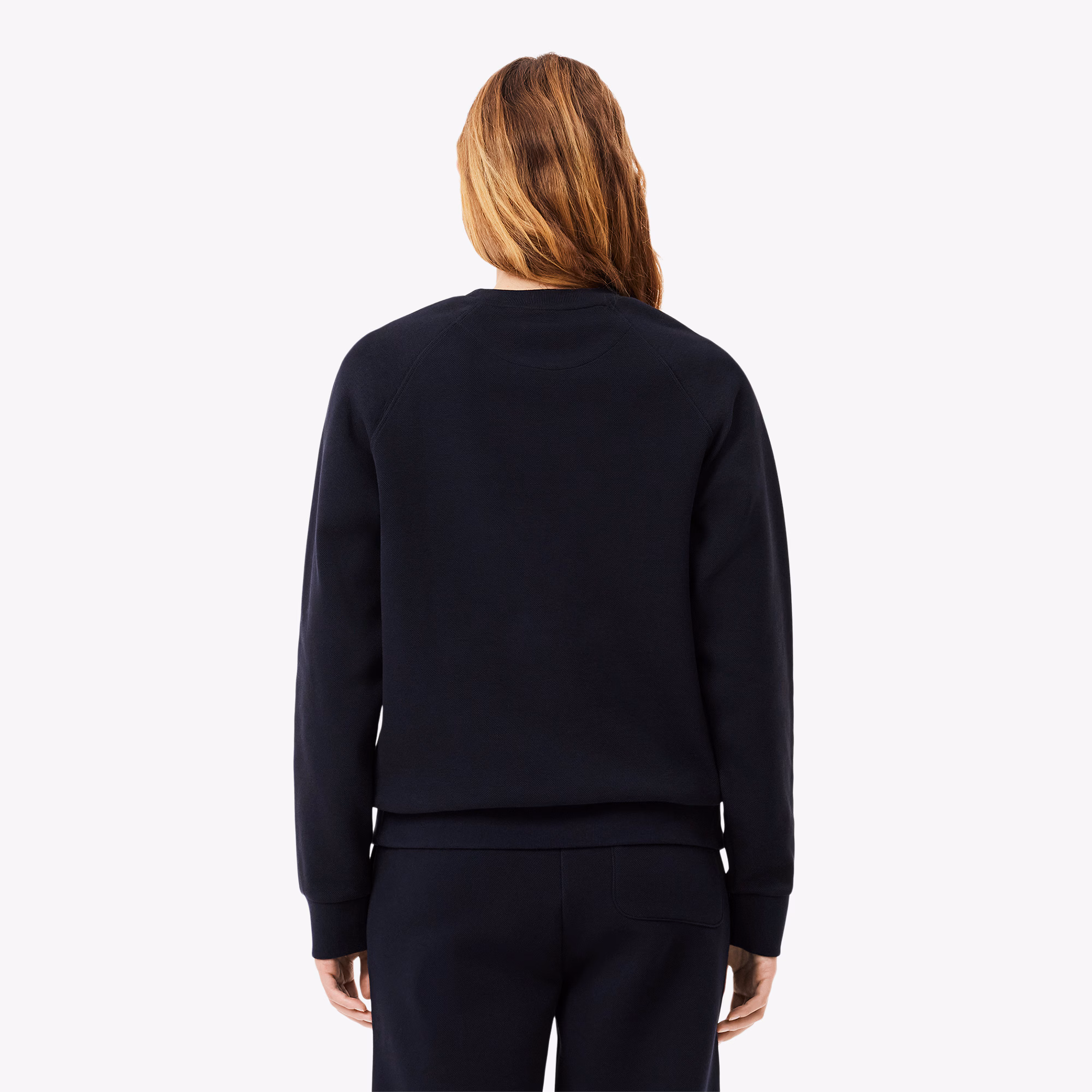 Women's Crew Neck Piqué Sweatshirt