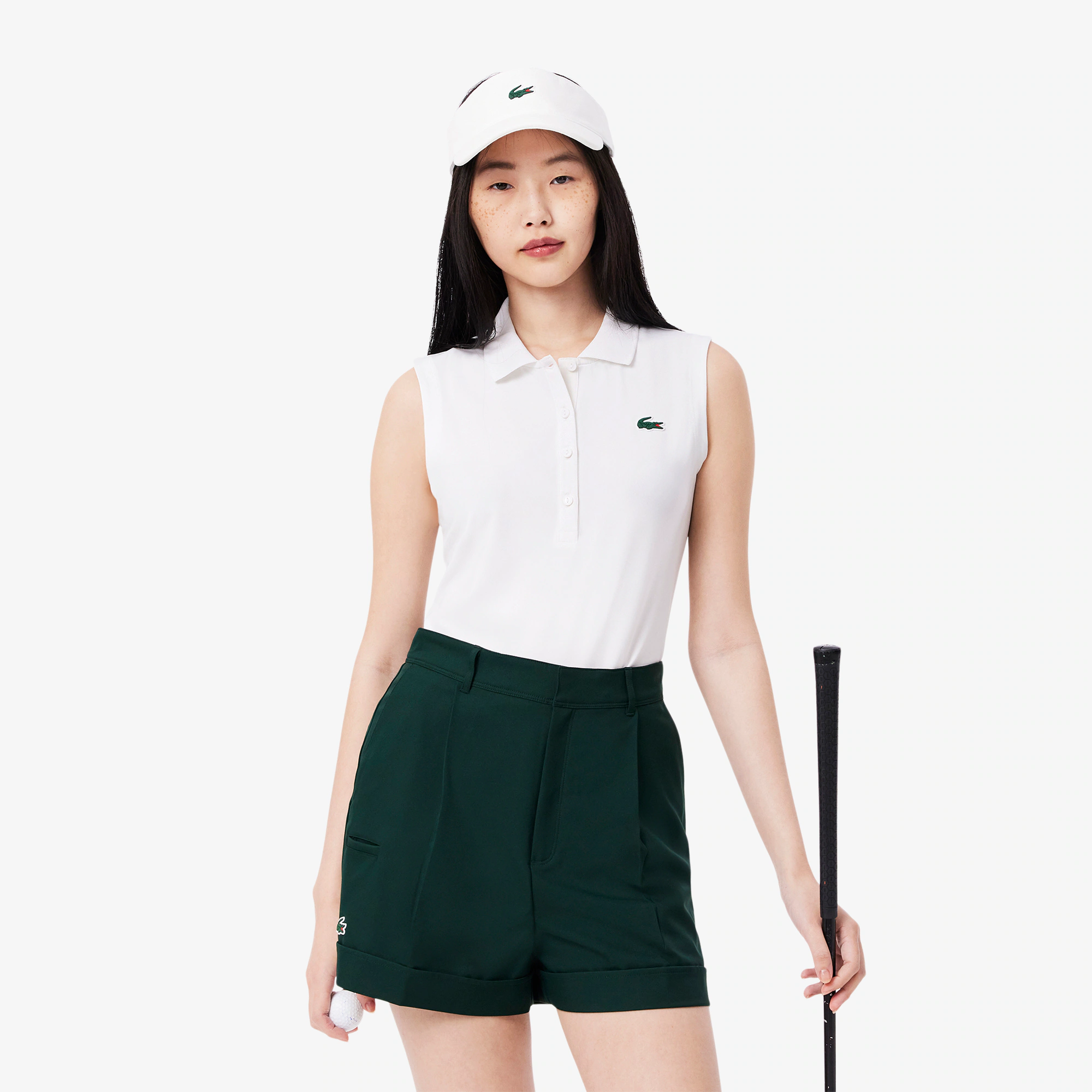 Women's Slim Fit UV Protect Stretch Golf Polo