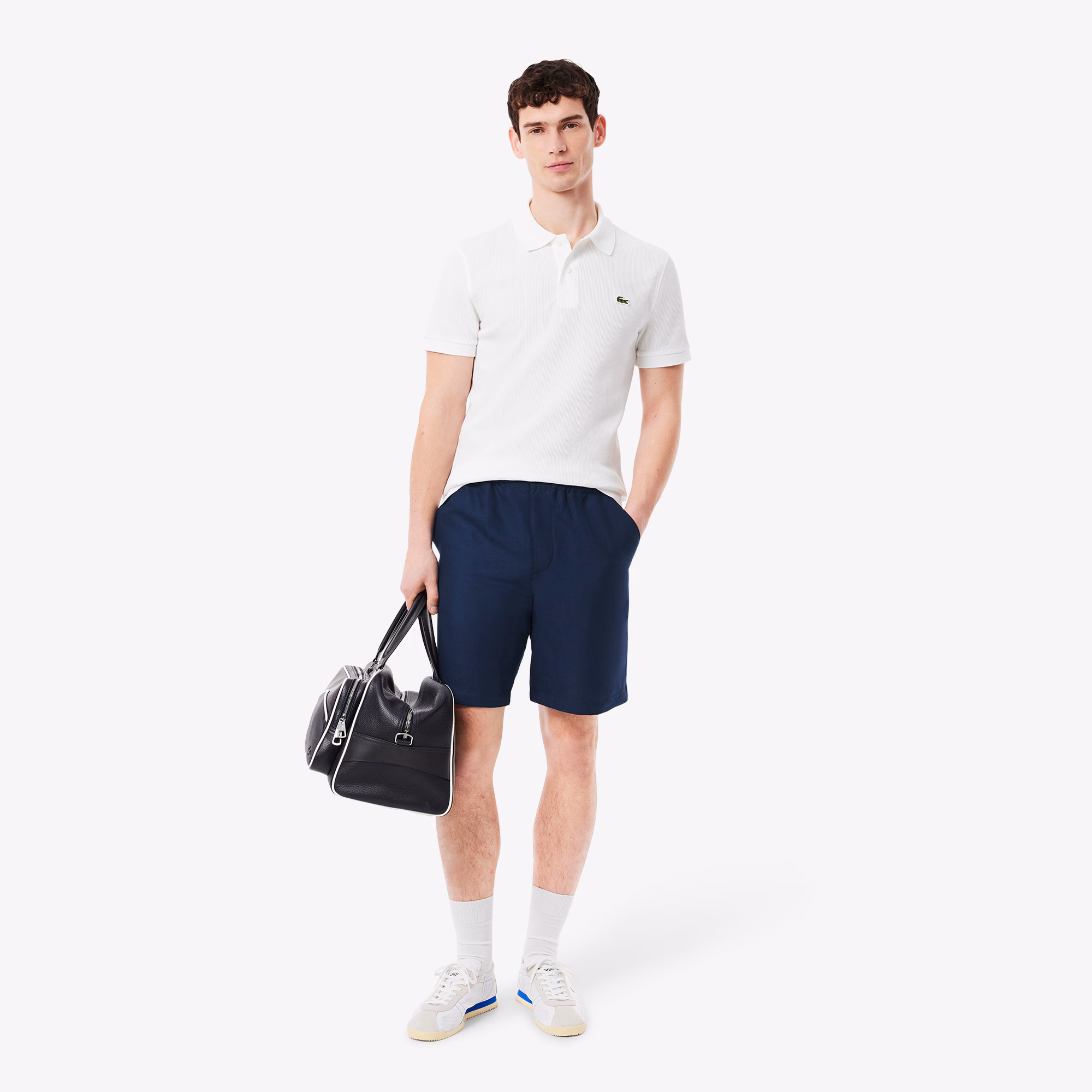 Men's Regular Fit Wool Blend Shorts
