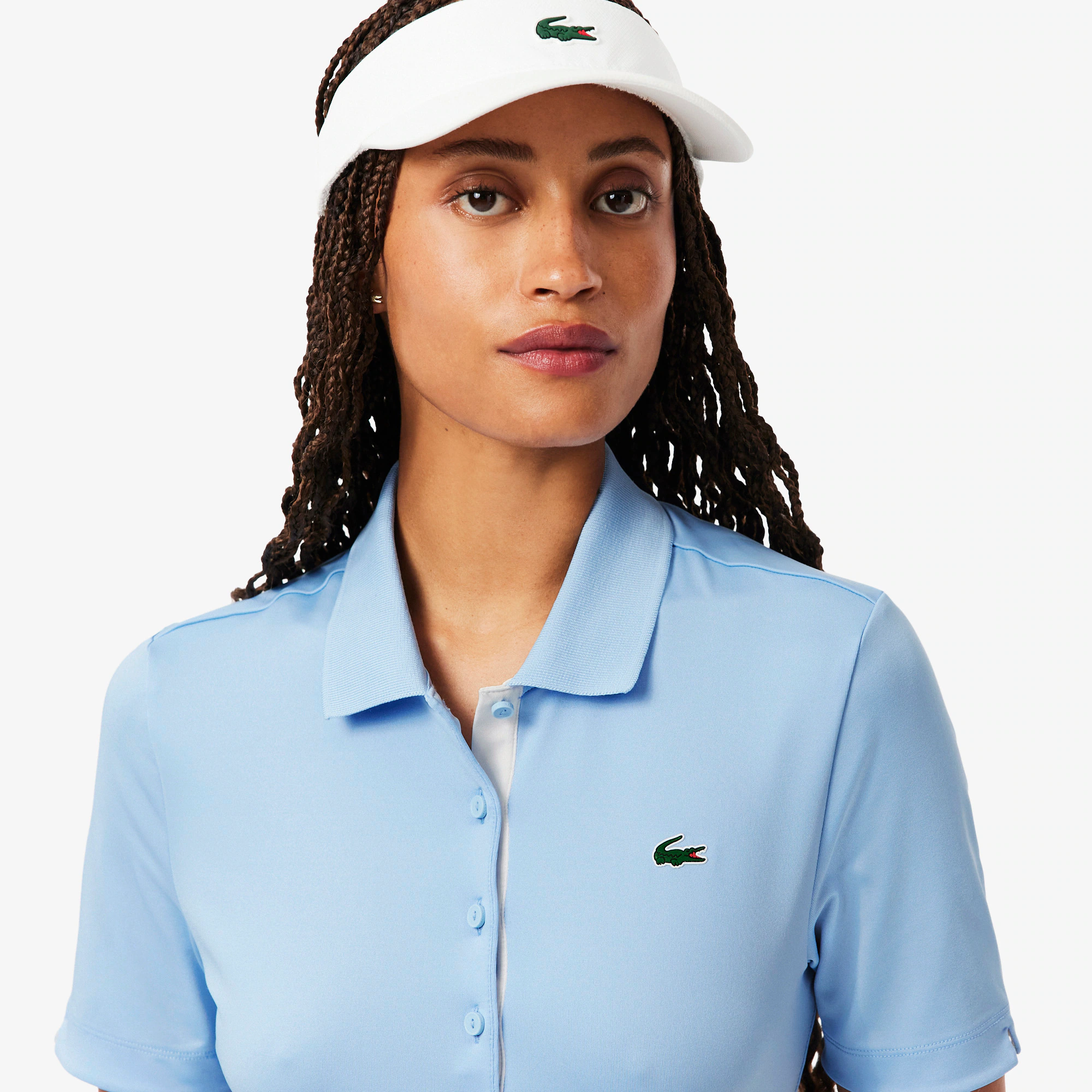 Women's Slim Fit UV Protect Stretch Golf Polo