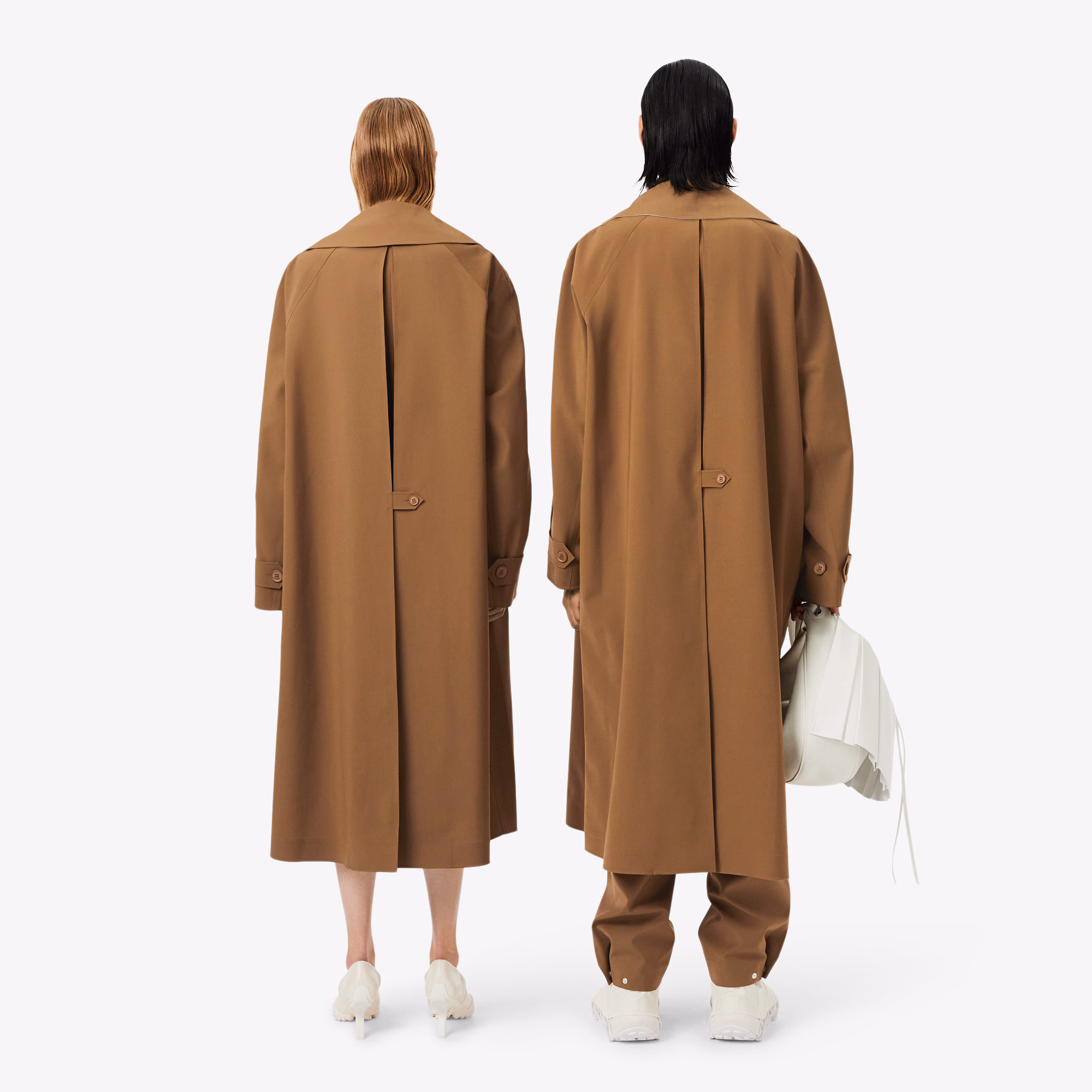 Runway Wool Blend Trench Coat