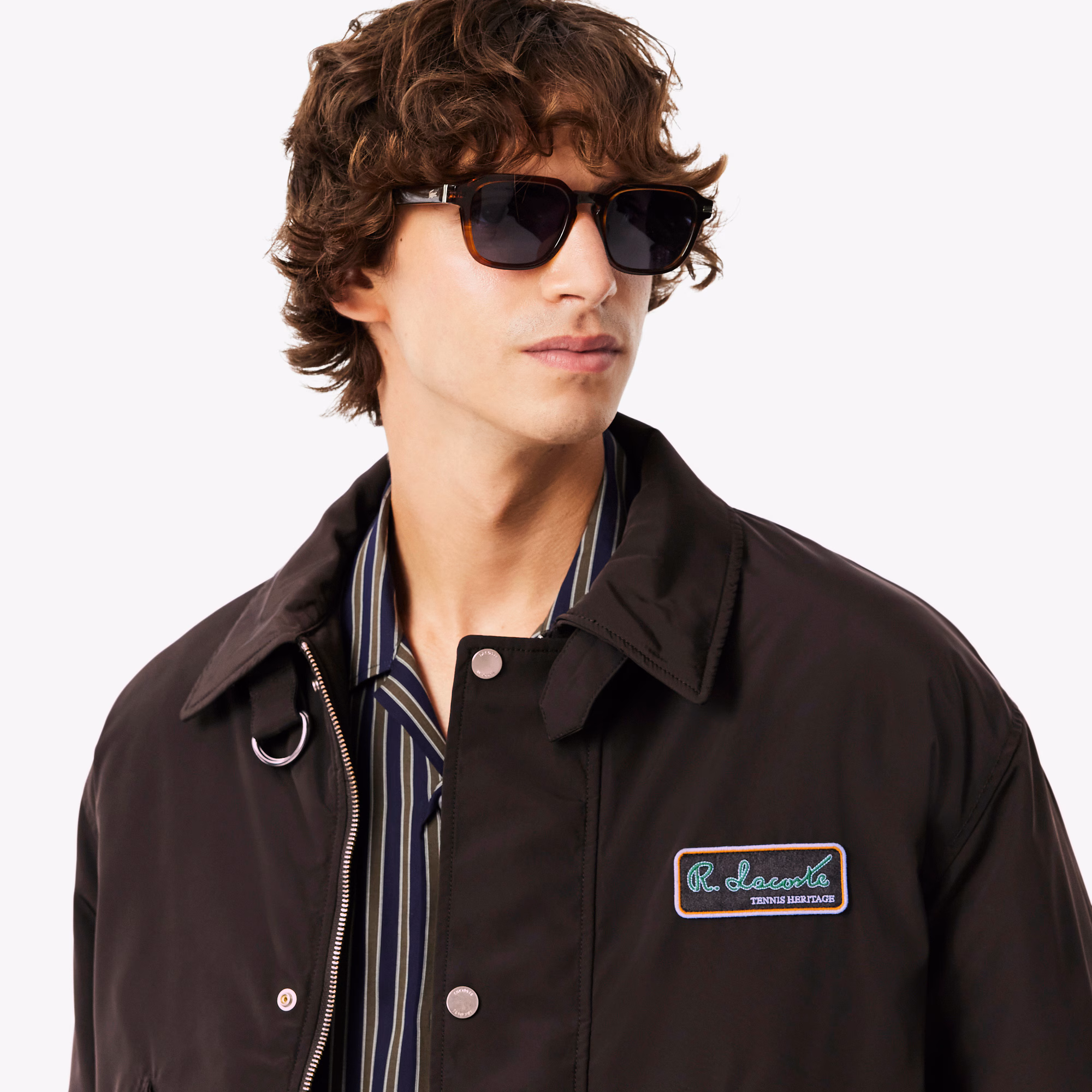 Men's Water-Repellent Aviator Badge Jacket
