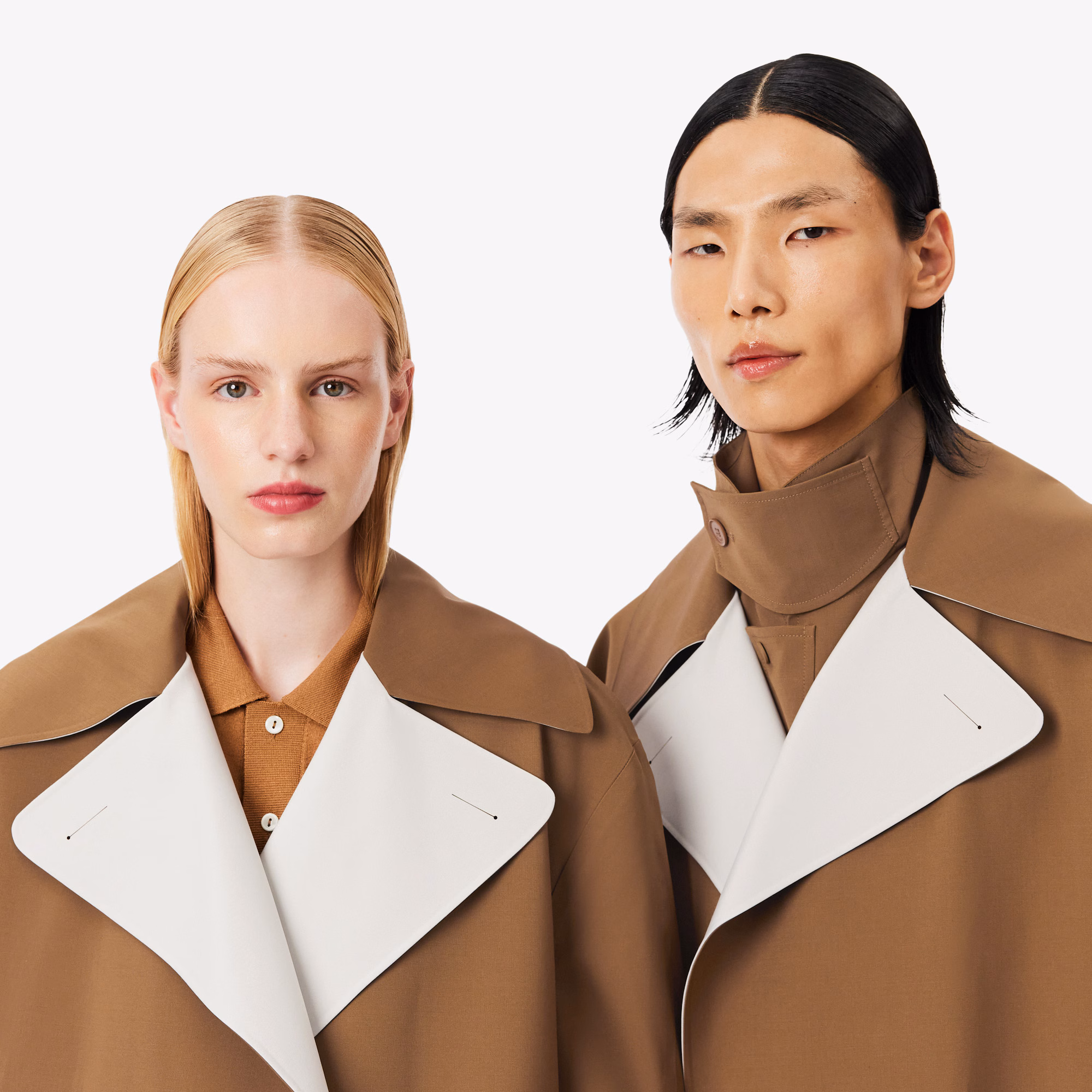 Runway Wool Blend Trench Coat