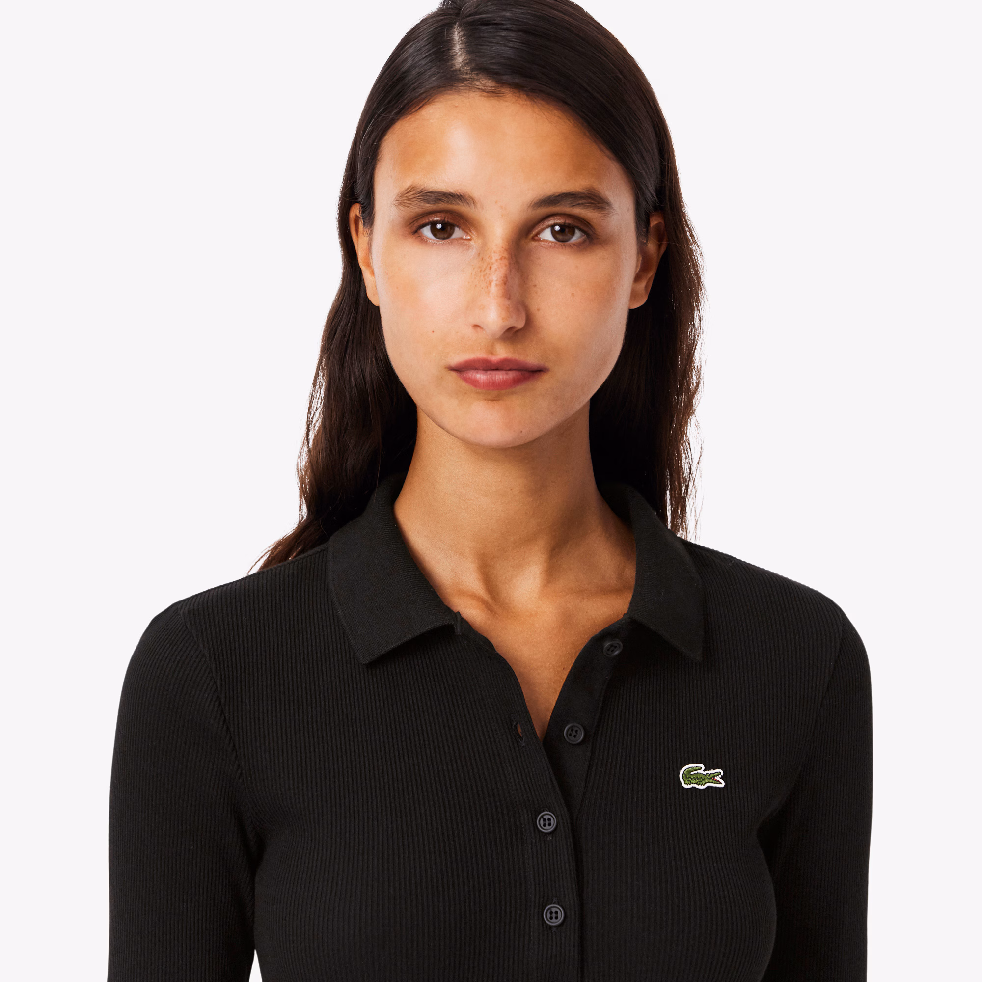 Women's Slim Fit L.12.D Ribbed Cotton Polo