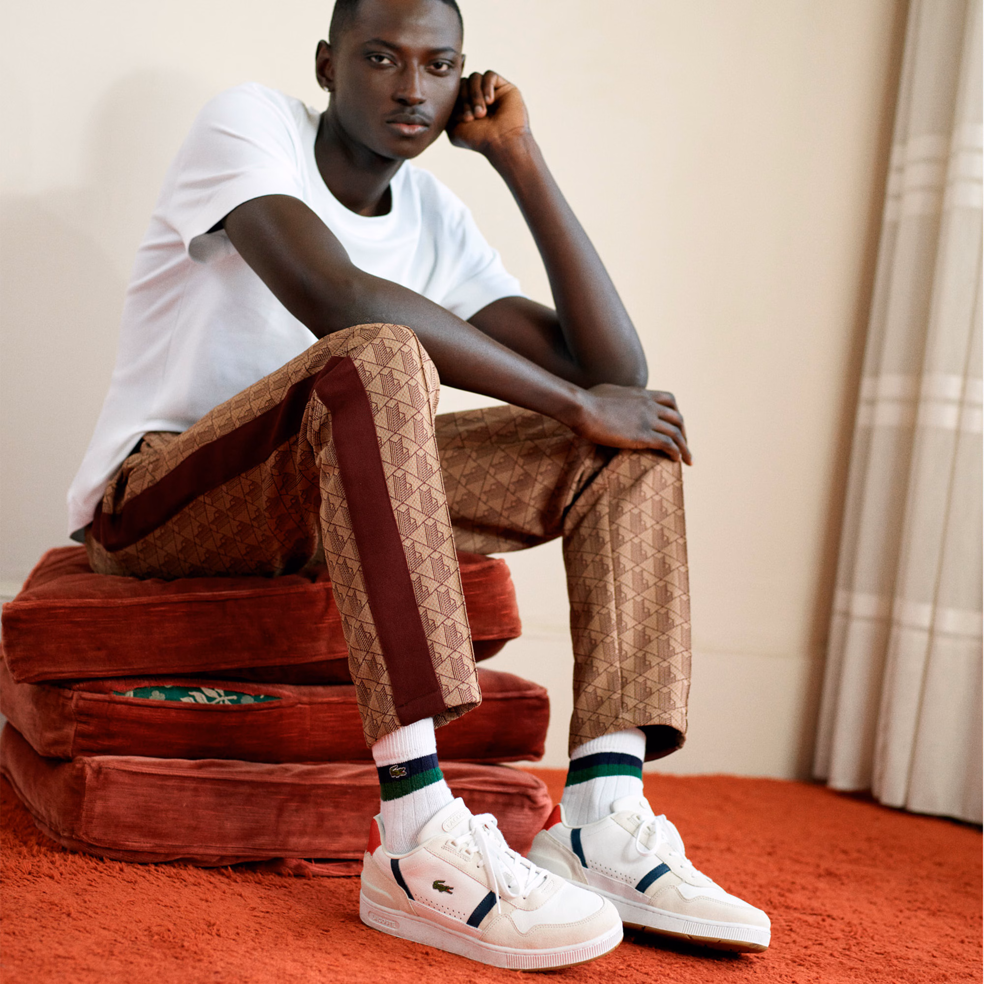 Men's T-Clip Leather Sneakers