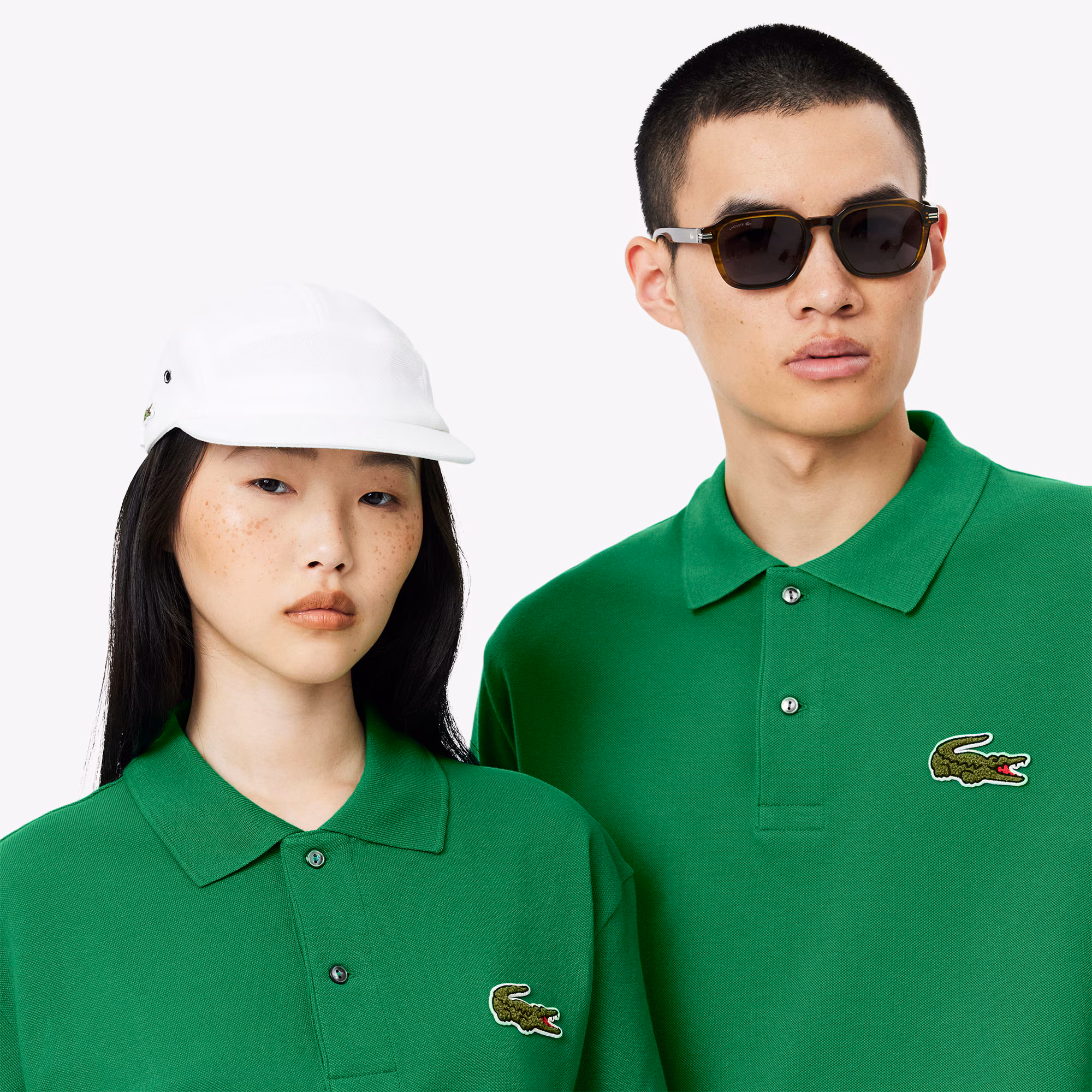 Unisex Loose Fit L.12.12 Piqué Badge Polo