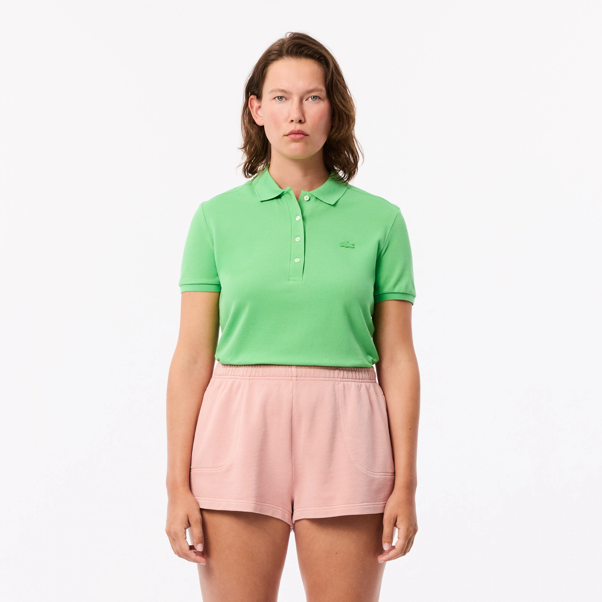 Women's L.12.D Slim Fit Stretch Mini Piqué Polo