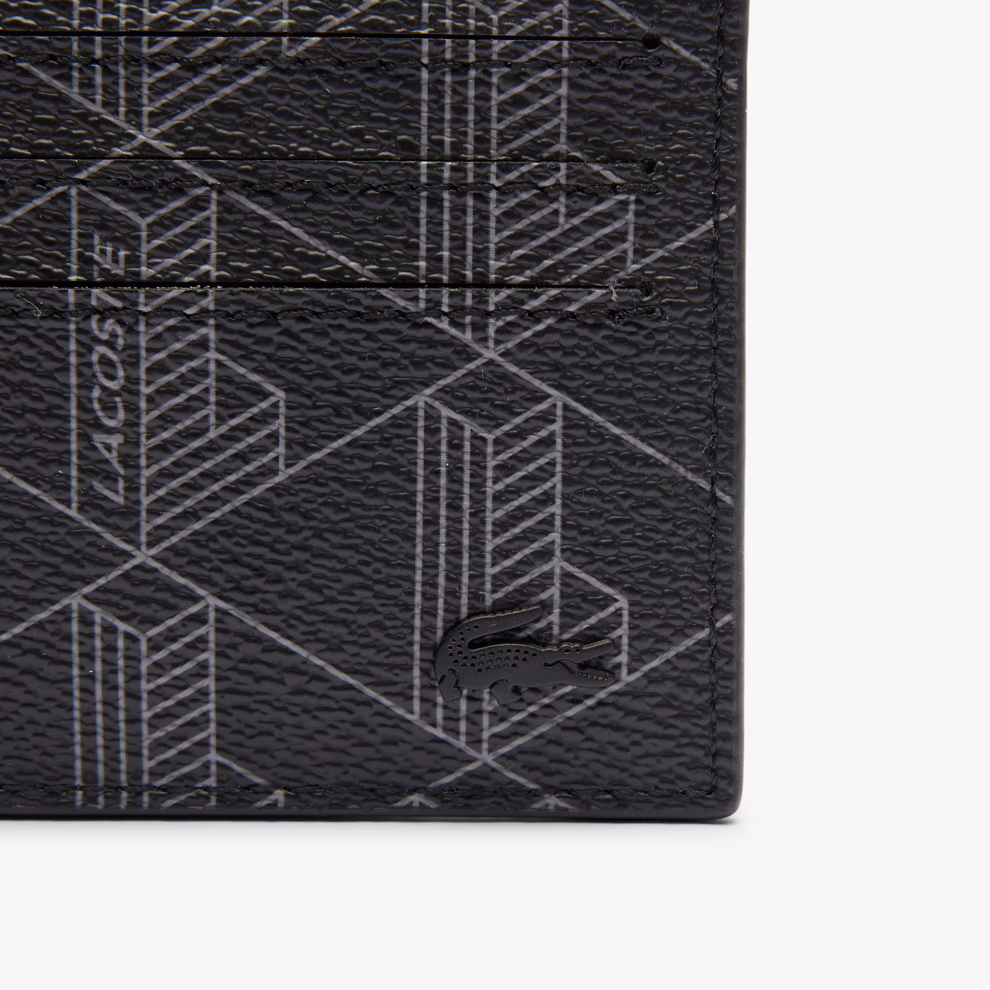 The Blend Monogram Print Canvas Card Holder