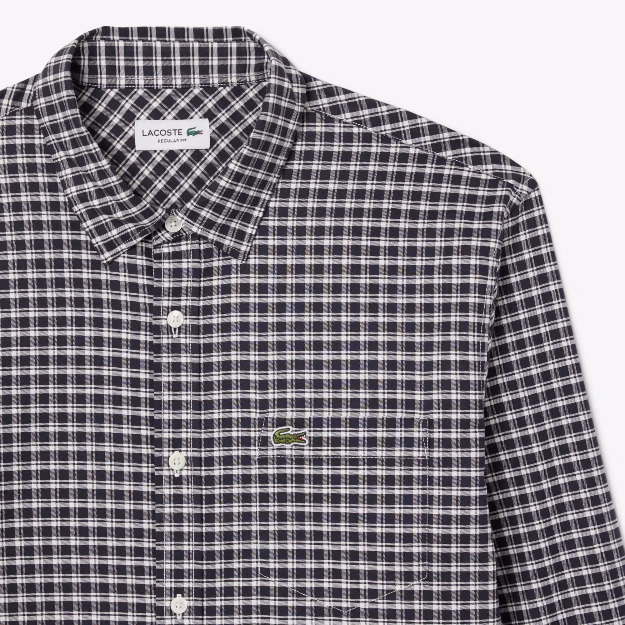 Men's Regular Fit Stretch Plaid Shirt