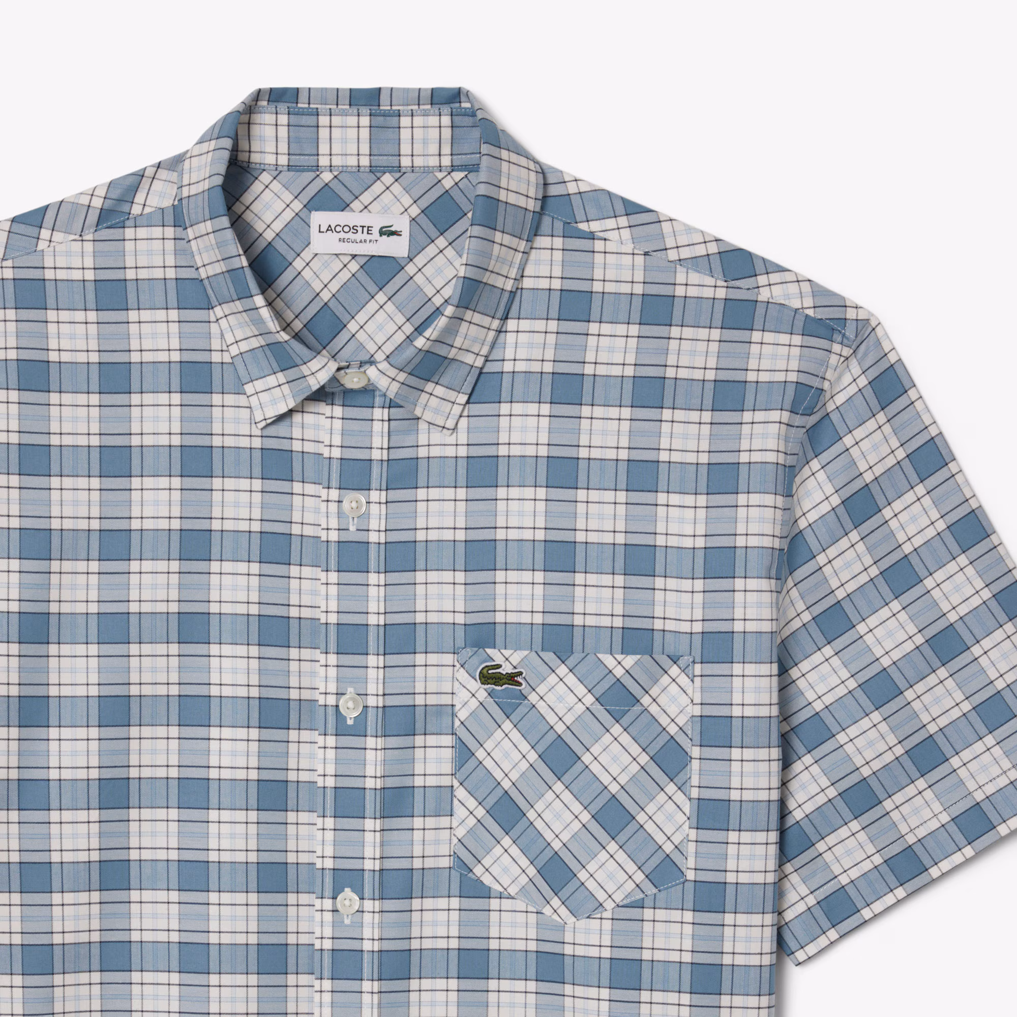Men's Regular Fit Stretch Plaid Shirt
