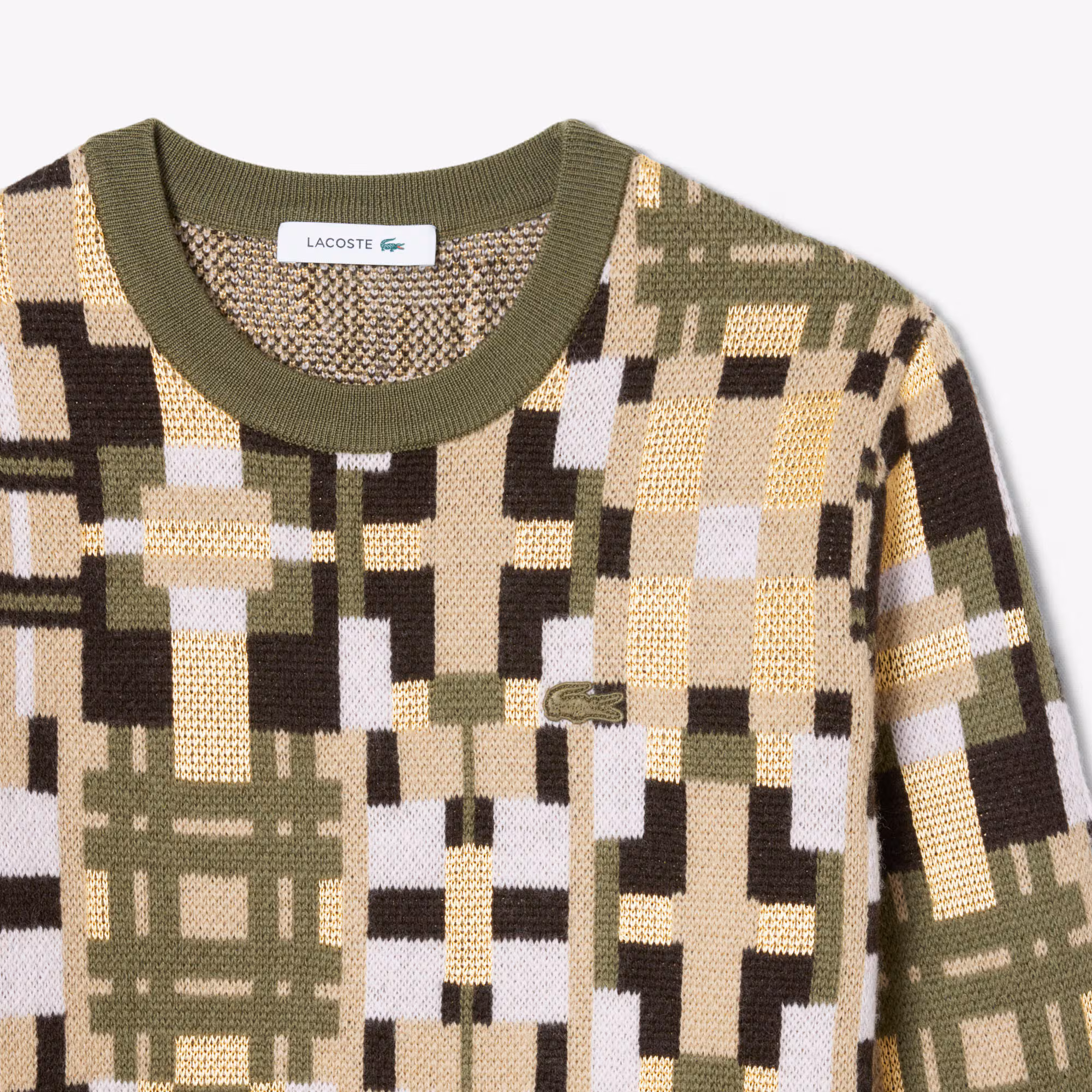 Women's Crew Neck Wool Graphic Sweater