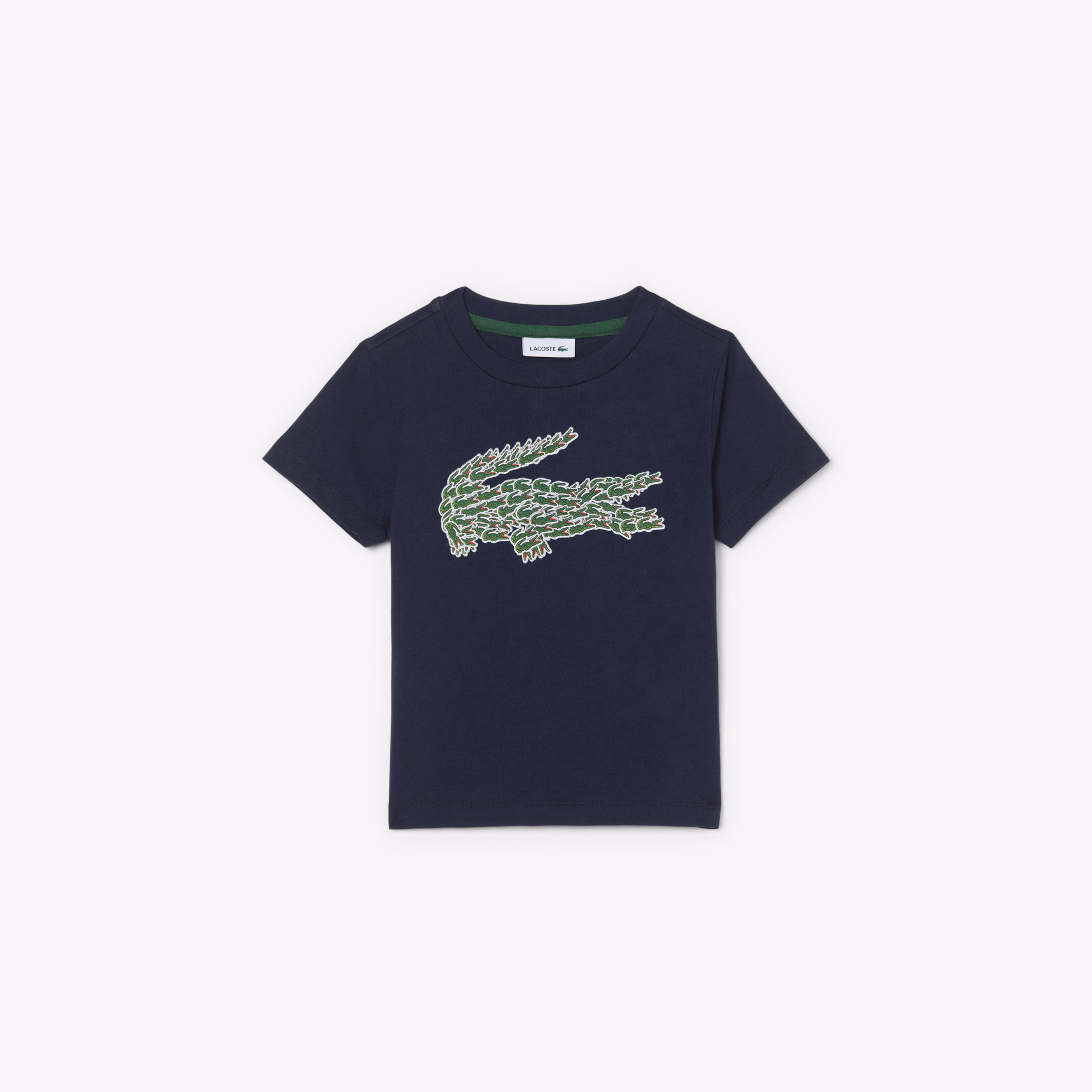 Boys' Crocodile Print Cotton T-Shirt