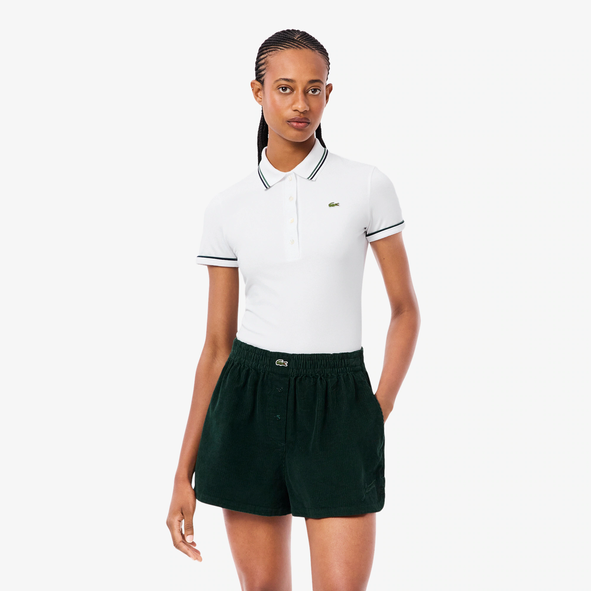 Women's L.12.D Slim Fit Trim Detail Polo