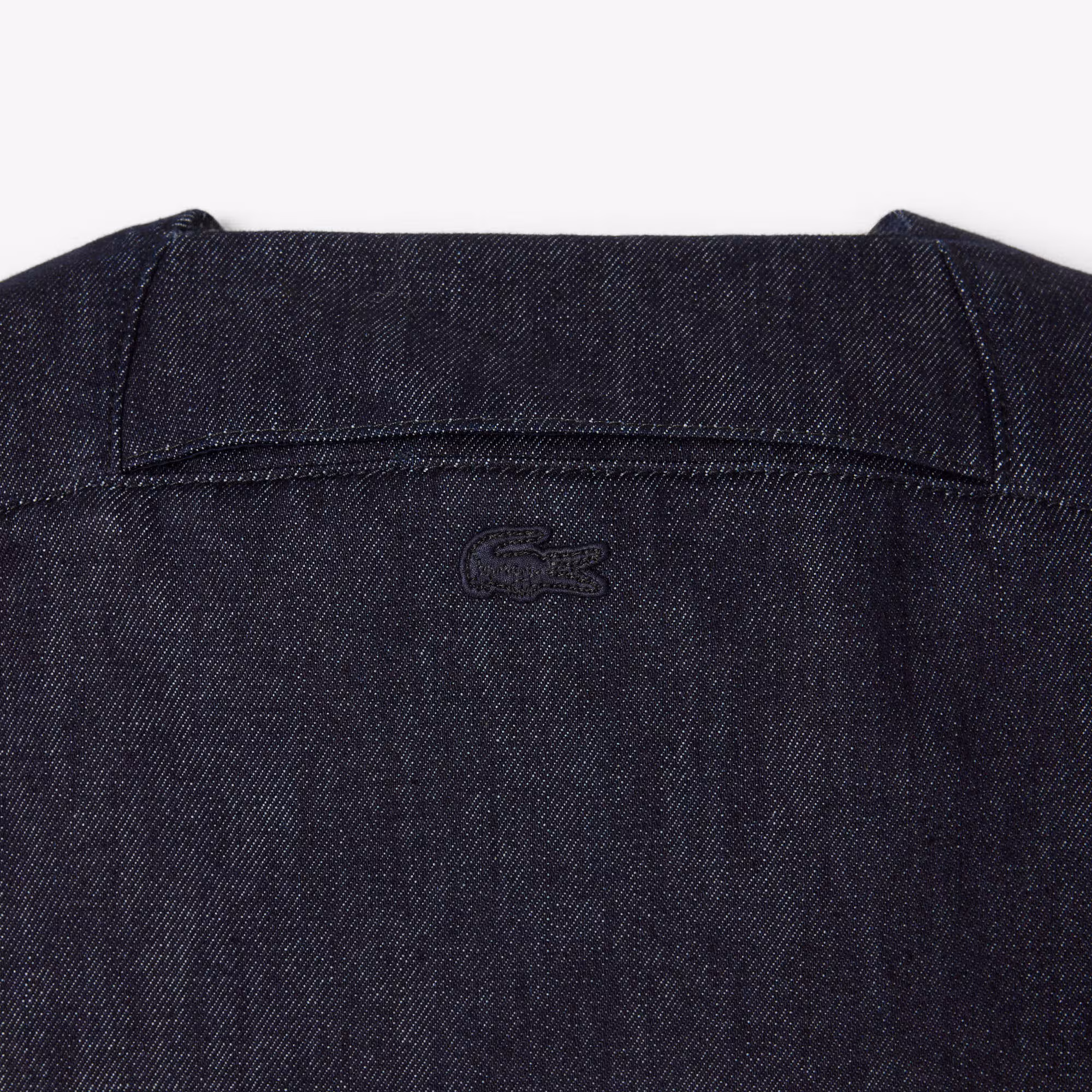 Runway Loose Fit Denim Polo Shirt