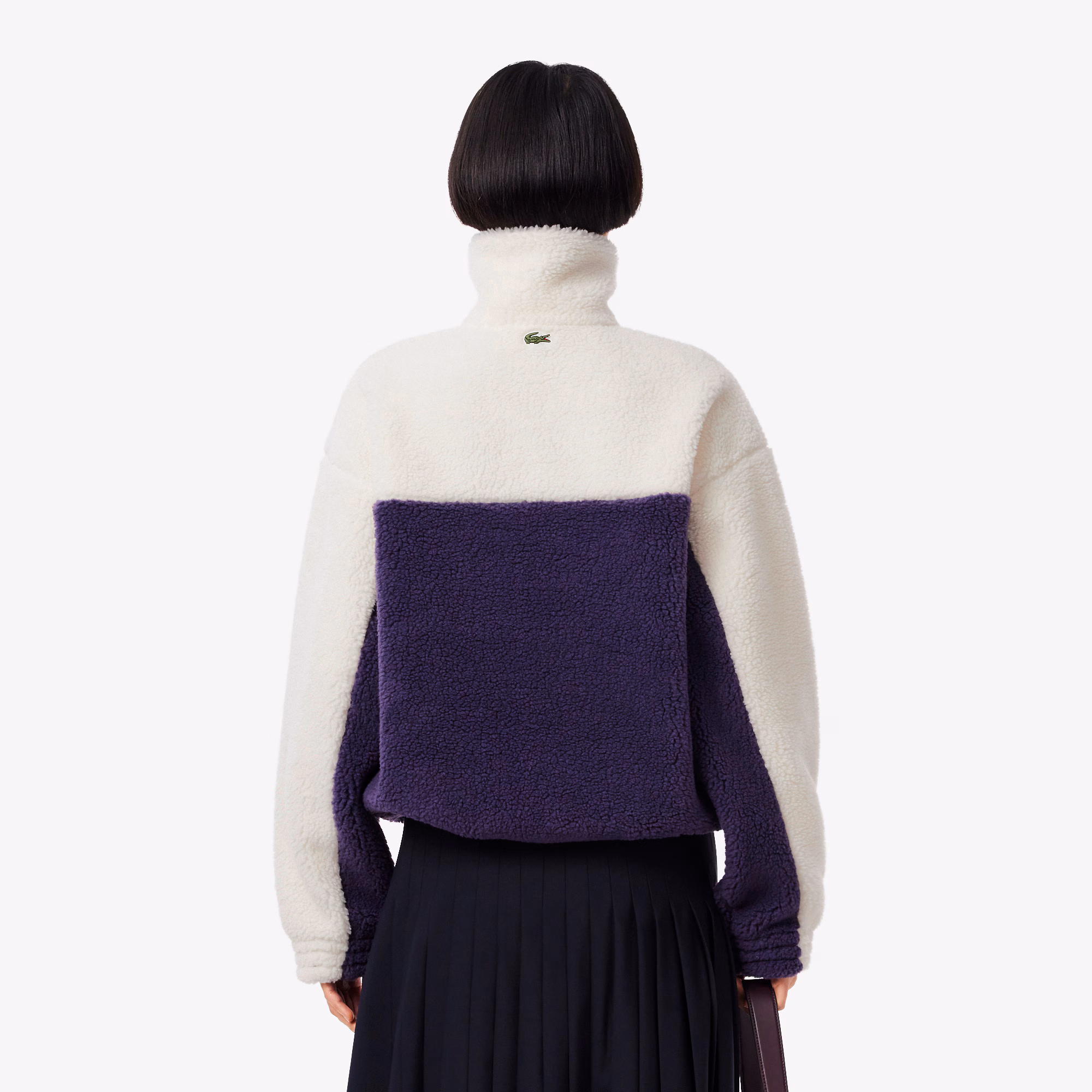 Women's High-Neck Oversized Fleece Sweatshirt