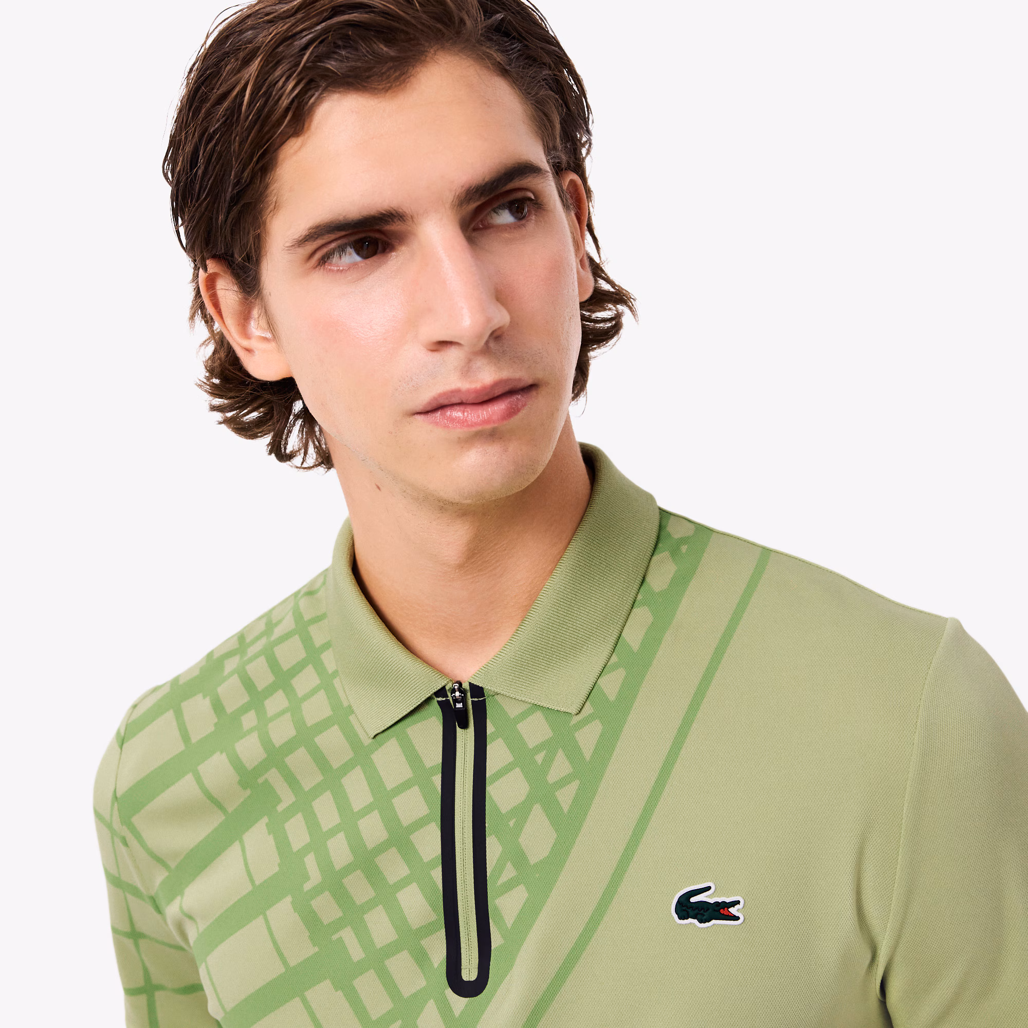 Men's Ultra Dry Printed Slim Fit Tennis Polo