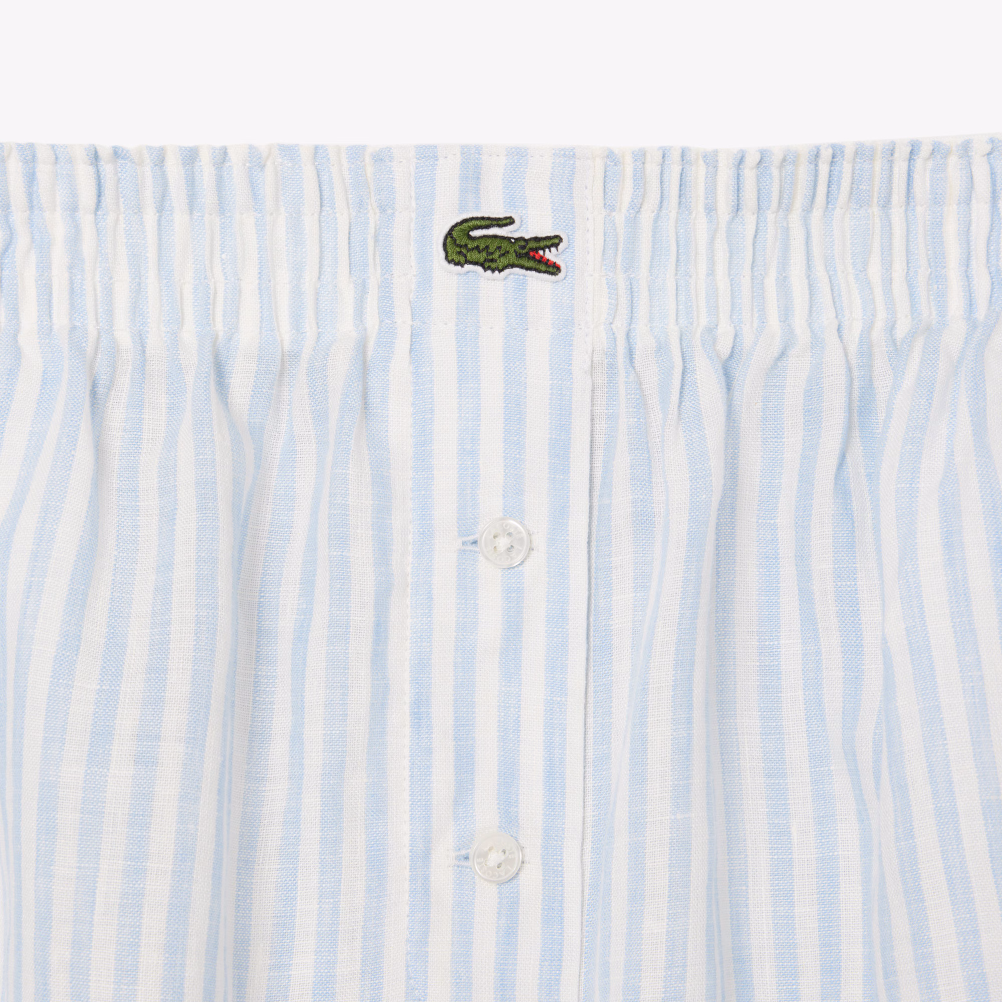 Women's Relaxed Fit Striped Linen Shorts
