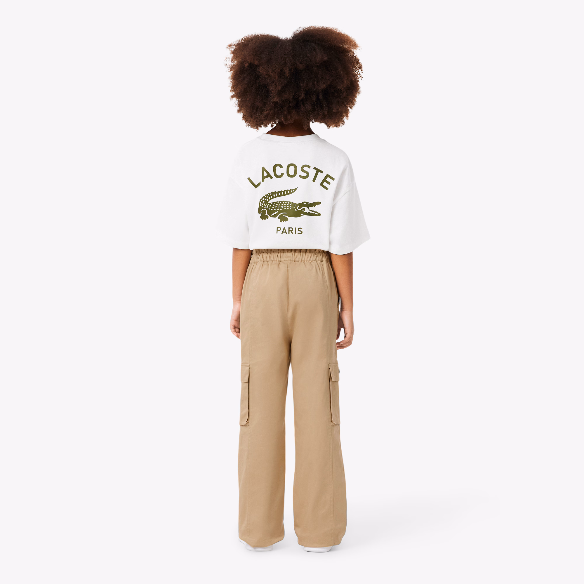 Girls' Cotton Twill Cargo Pants