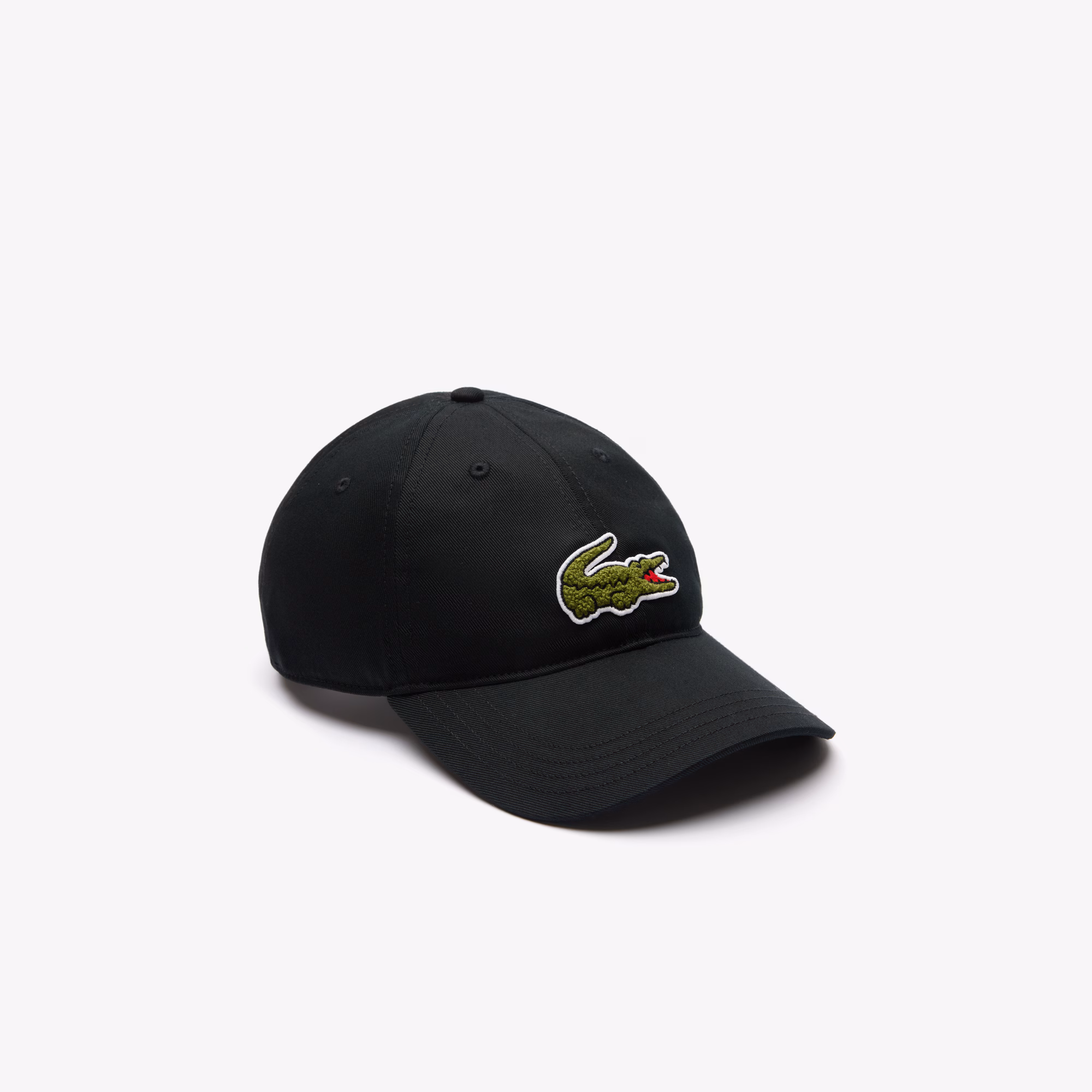 Unisex Crocodile Badge Cotton Twill Cap