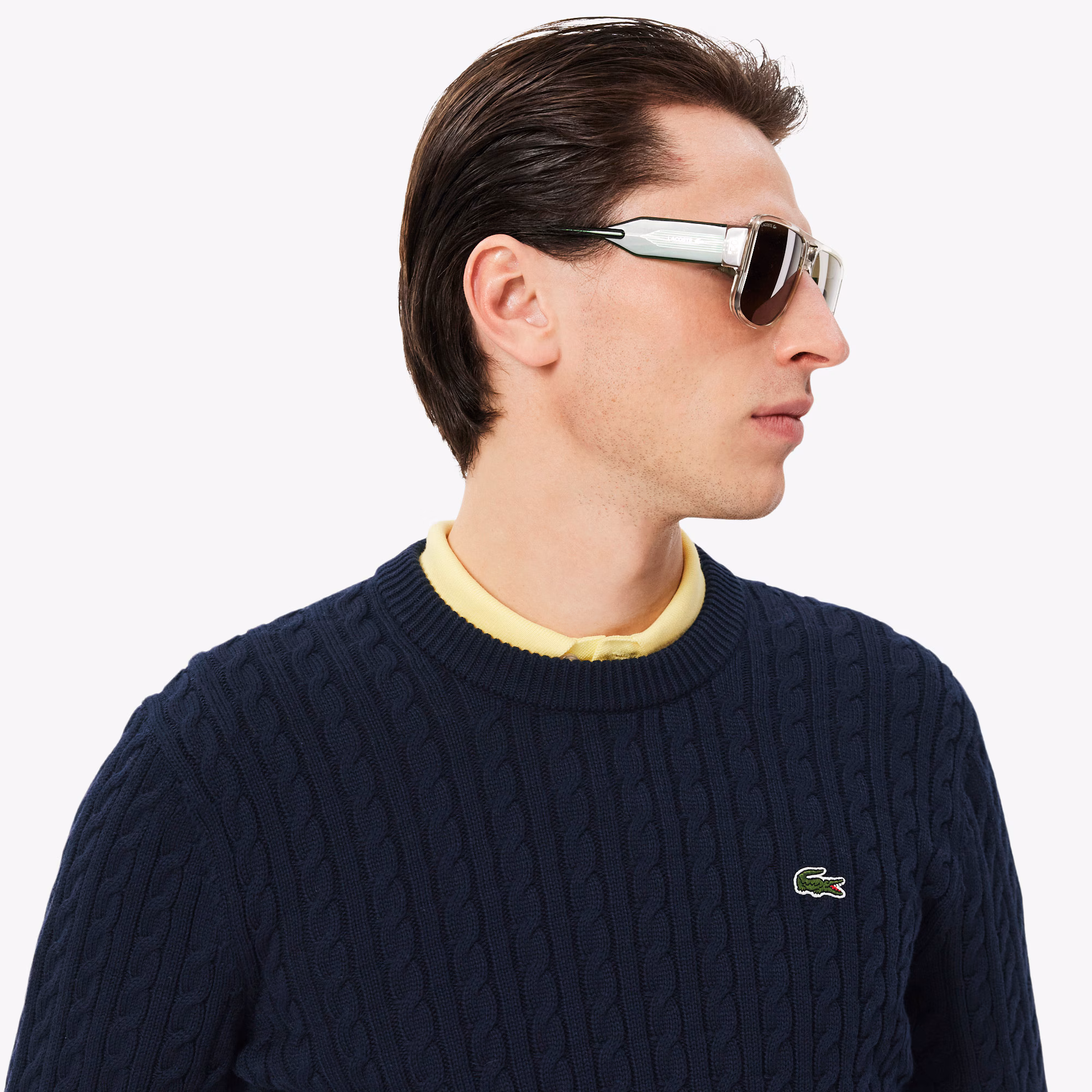 Men's Cable Knit Cotton Sweater