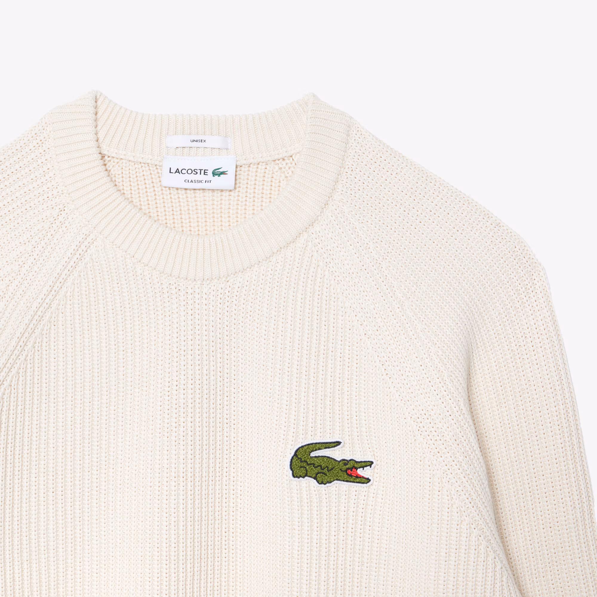 Unisex Ribbed Cotton Badge Sweater